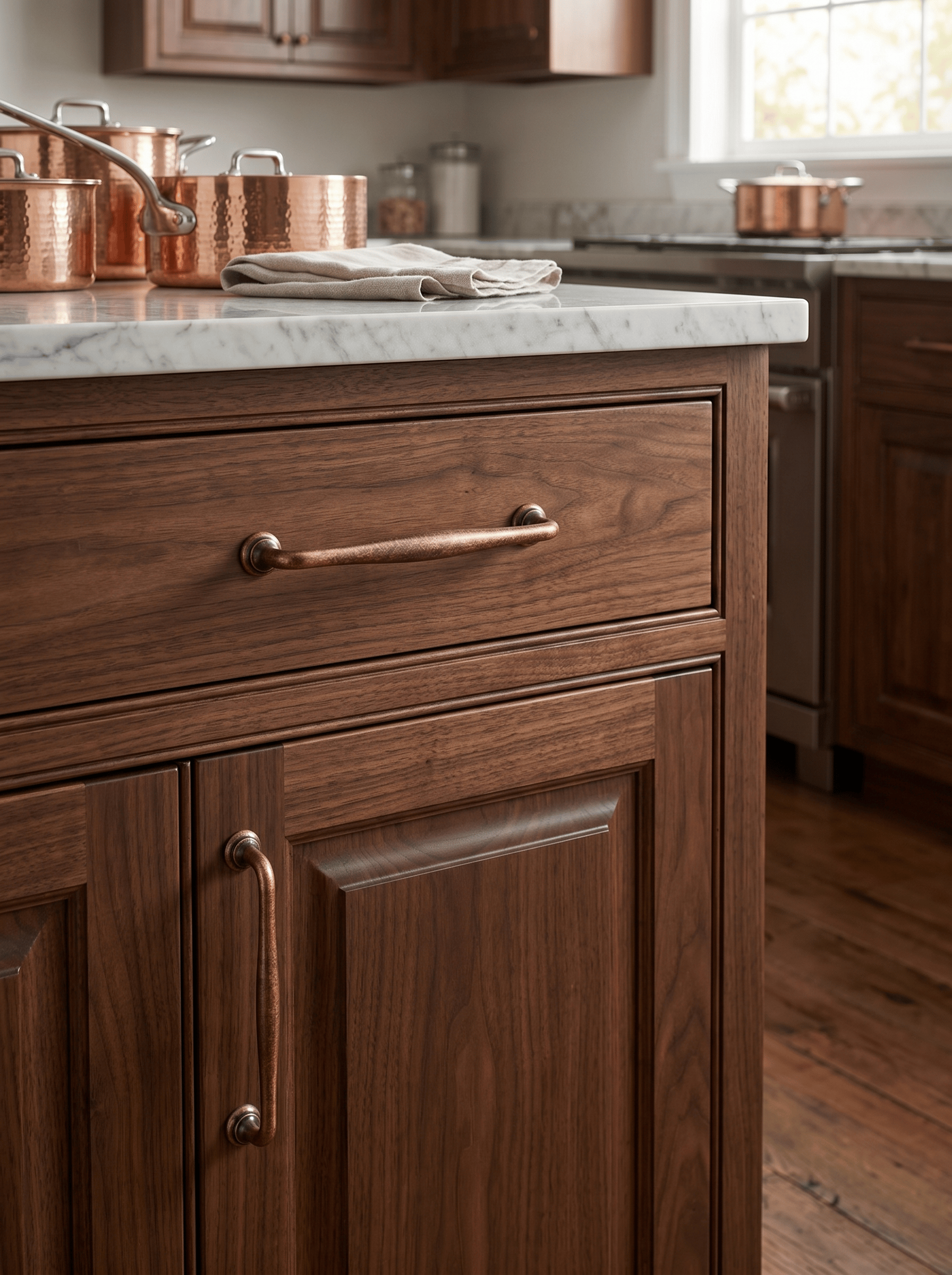 Goo-Ki Antique Brass Cabinet Pulls Solid Drawer Handles for Kitchen