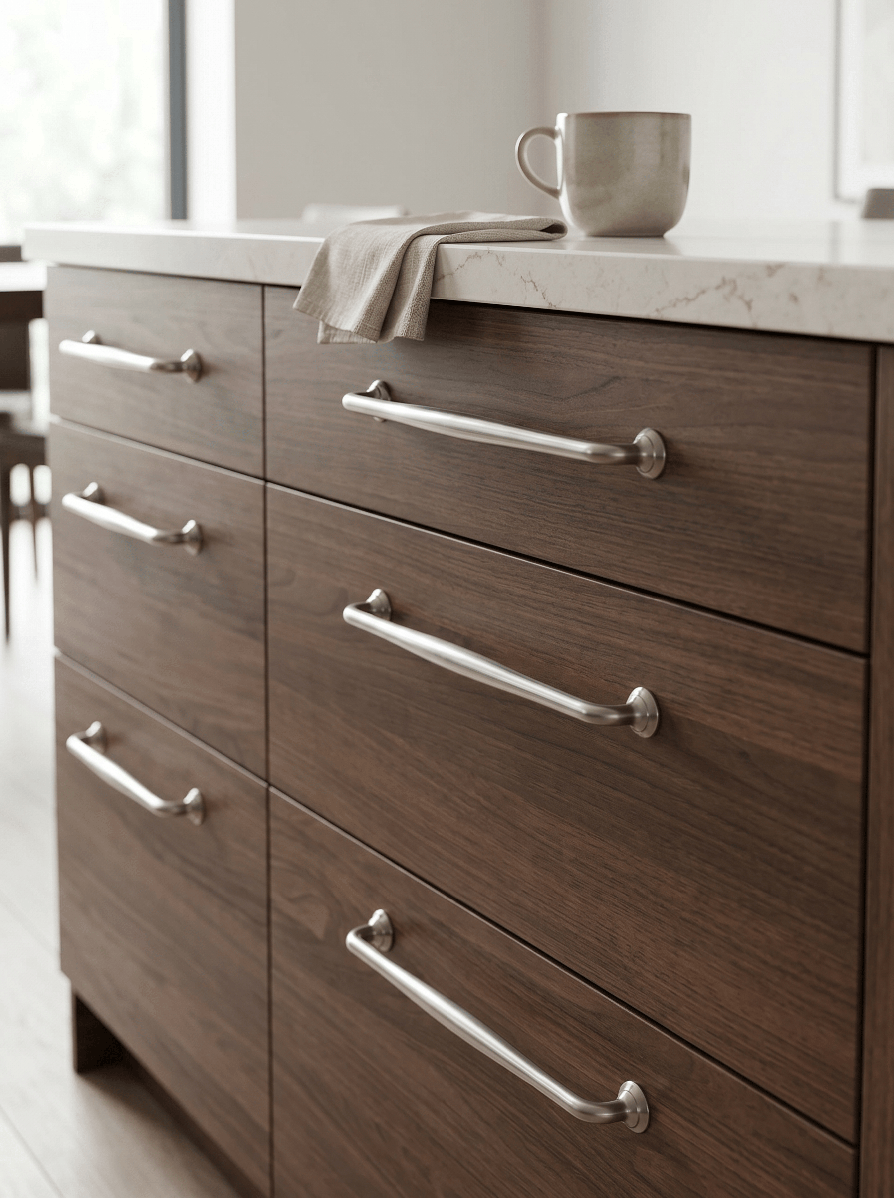 Goo-Ki Antique Brass Cabinet Pulls Solid Drawer Handles for Kitchen