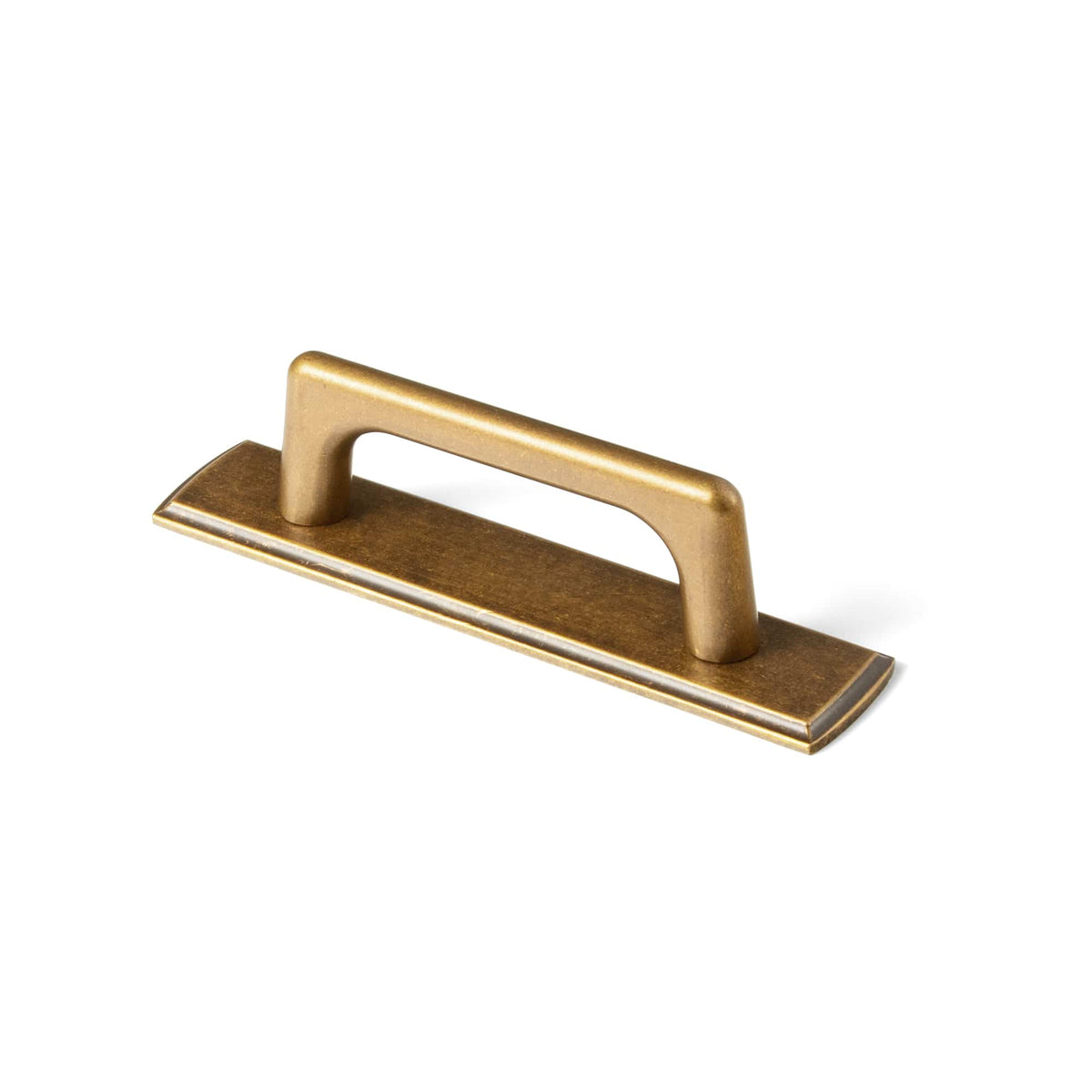 Goo-Ki Antique Brass / G011 / 3'' Hole Center 2 Pack Classic Cabinet Bar Pulls with Back Plate Zinc Alloy Cabinet Handle with Long Back Plate