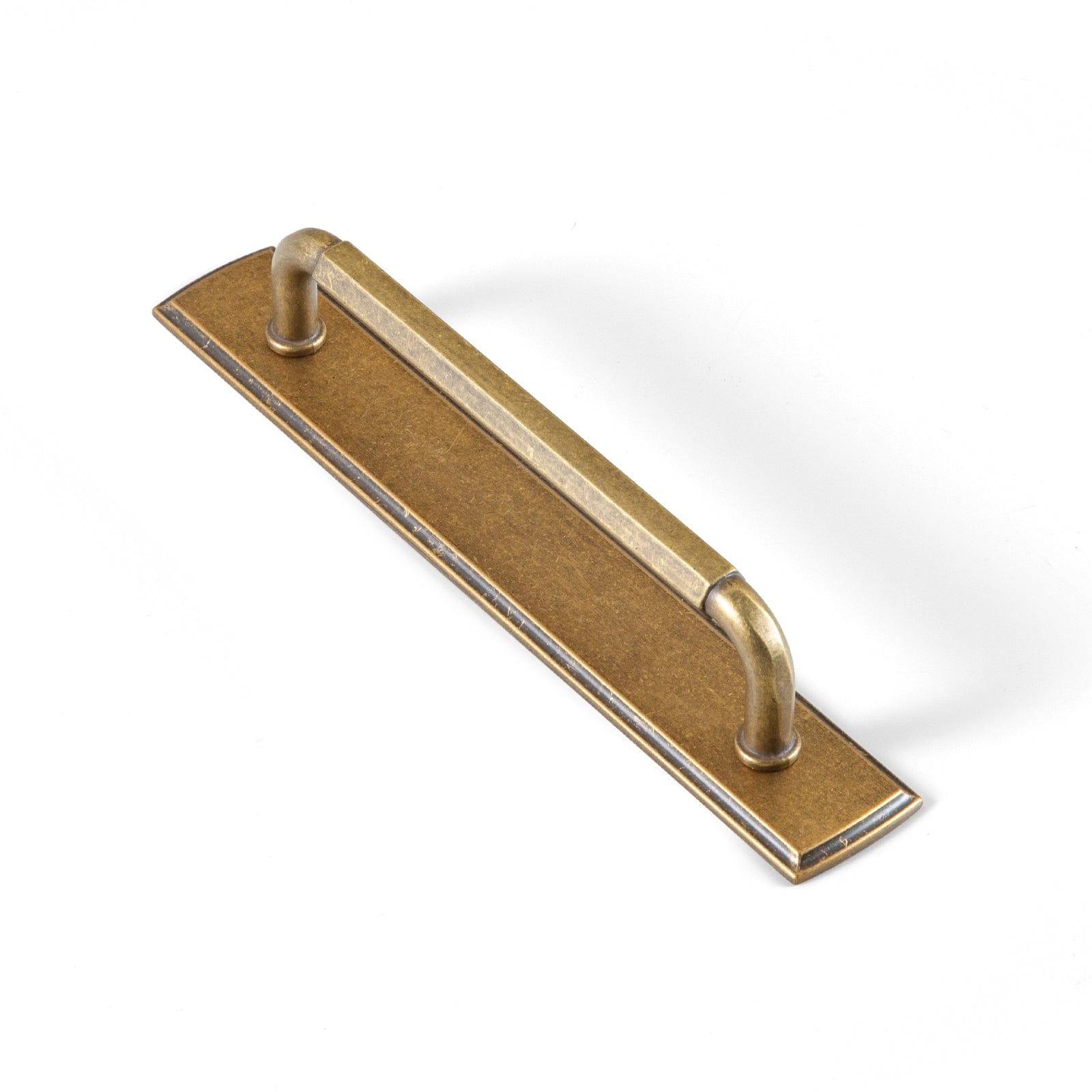 Goo-Ki Antique Brass / G011 / 5'' Hole Center 2 Pack Affordable Luxury Vintage Drawer Pulls with Back Plates Set for Kitchen