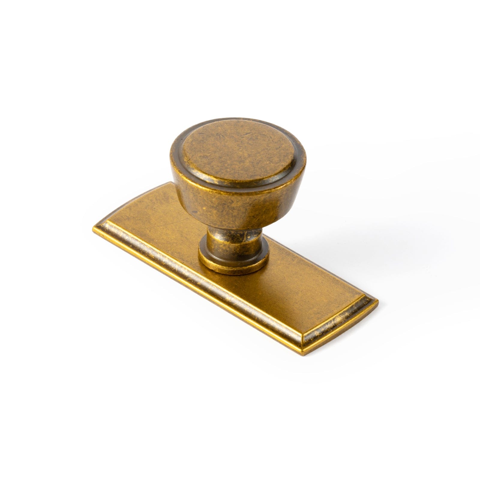 Retro Drawer Knobs for Dresser Cupboard Solid Zinc Alloy Single Hole Cabinet Hardware Antique Brass / G021 / 6 Pack