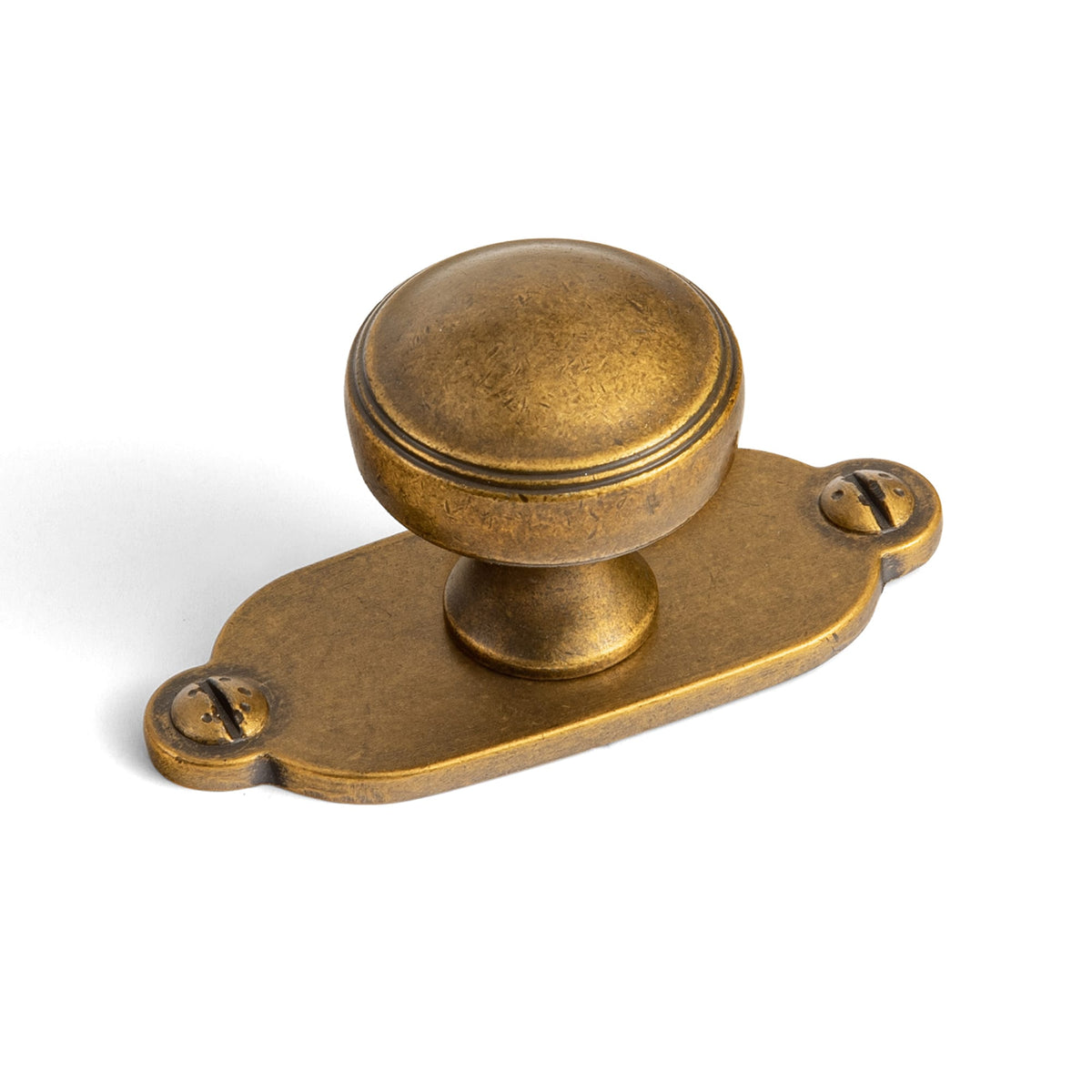 Goo-Ki Antique Brass / G013 / 6 Pack Ring-Lined Round Dome Cabinet Hardware Zinc Alloy Ball-Shaped Cabinet Knobs