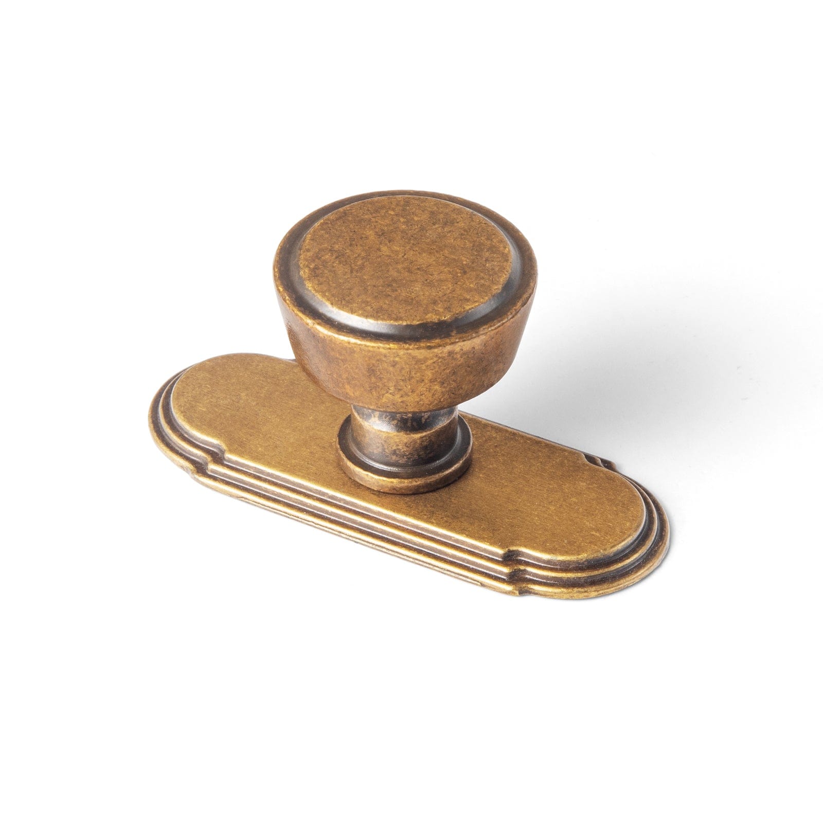 Goo-Ki Antique Brass / G014 / 6 Pack Retro Drawer Knobs for Dresser Cupboard Solid Zinc Alloy Single Hole Cabinet Hardware