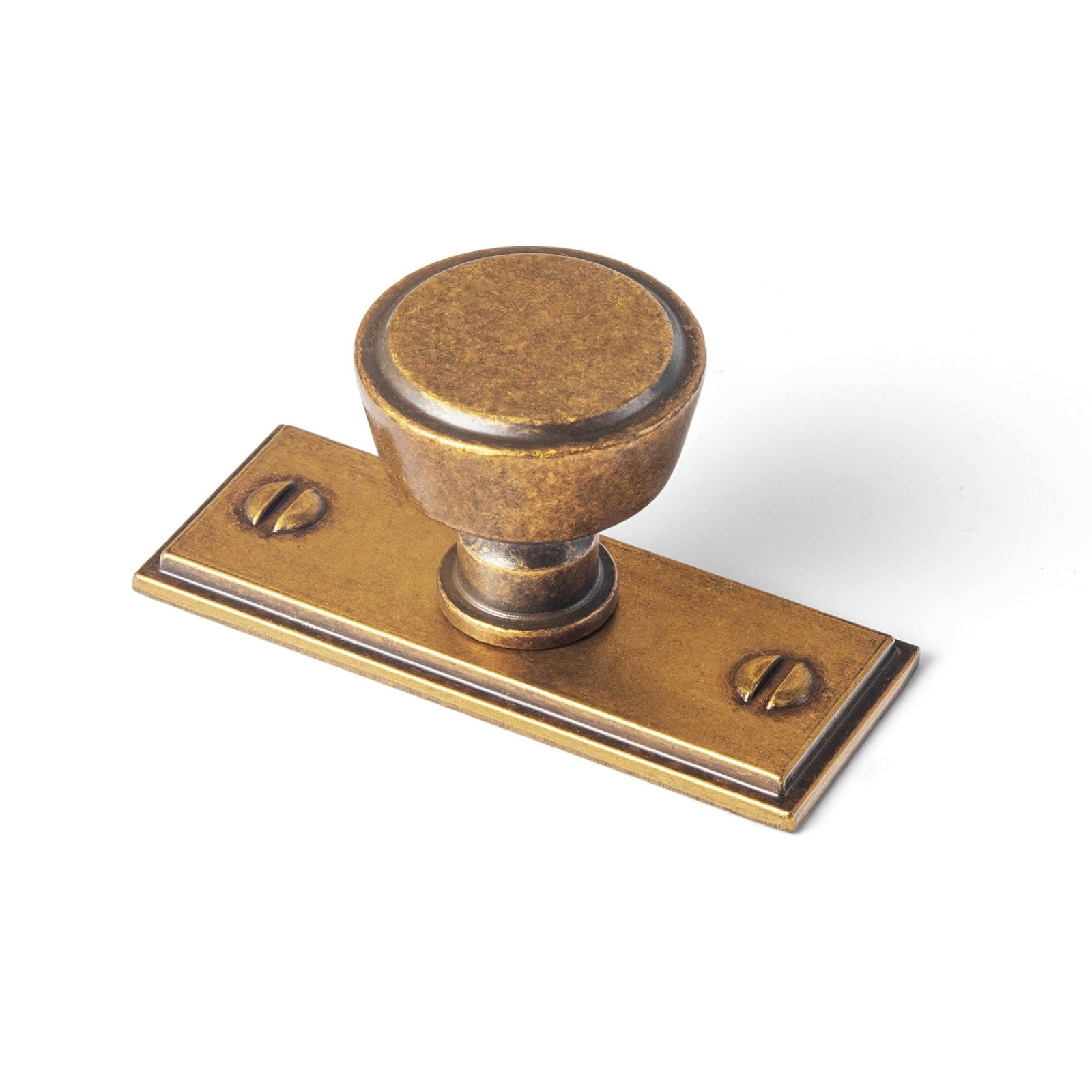 Goo-Ki Antique Brass / G015 / 6 Pack Retro Drawer Knobs for Dresser Cupboard Solid Zinc Alloy Single Hole Cabinet Hardware