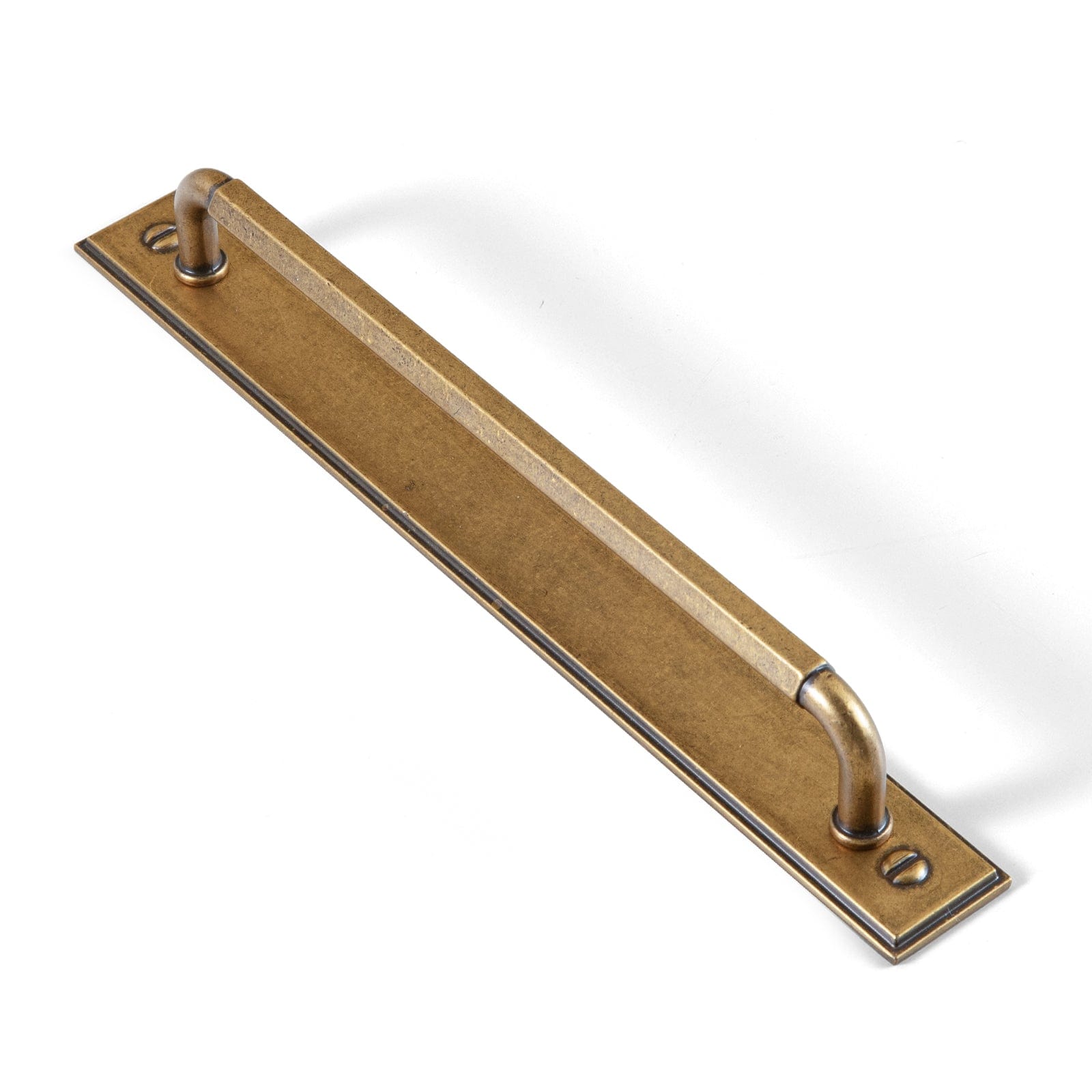 Goo-Ki Antique Brass / G015 / 7.6'' Hole Center 2 Pack Affordable Luxury Vintage Drawer Pulls with Back Plates Set for Kitchen