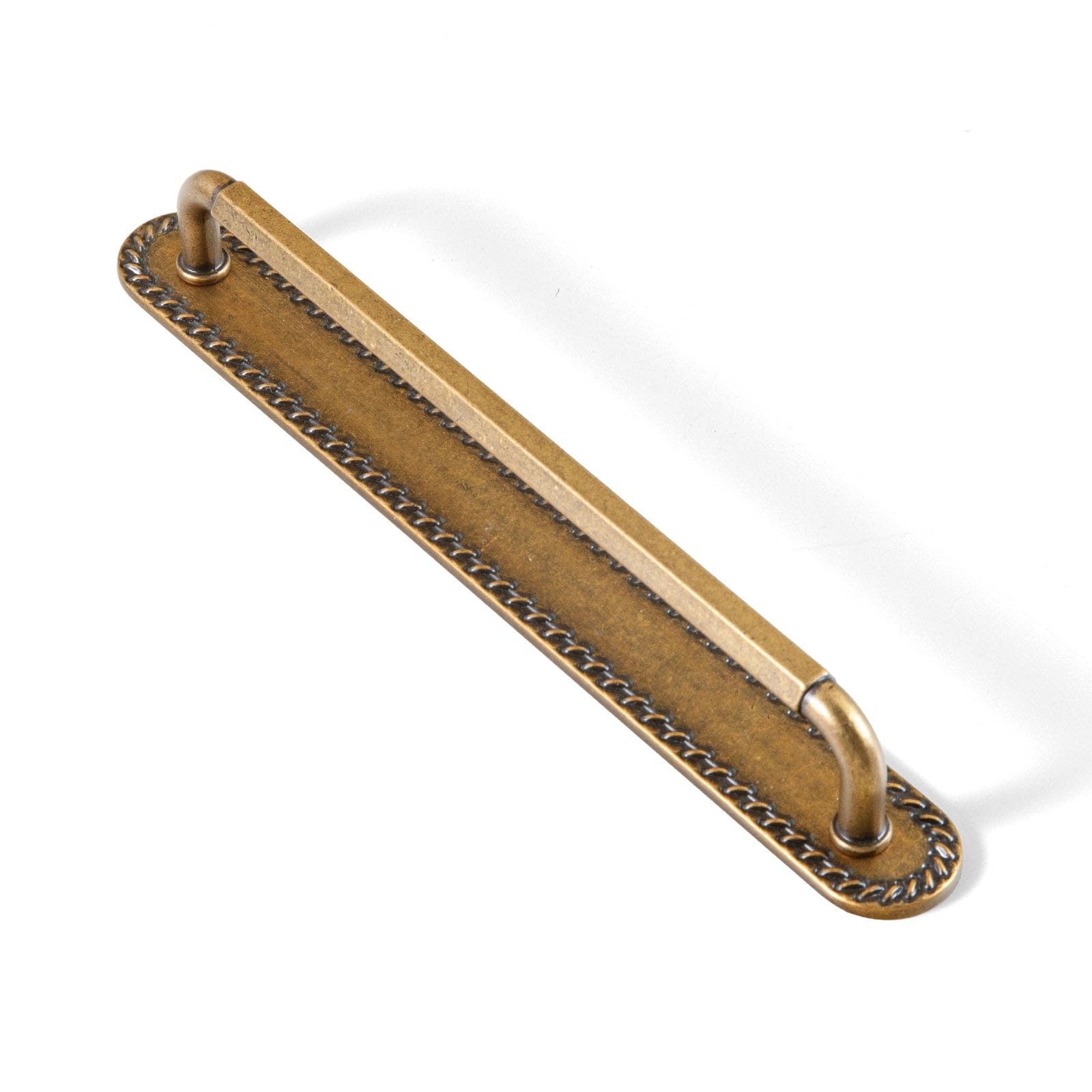 Goo-Ki Antique Brass / G016 / 7.6'' Hole Center 2 Pack Affordable Luxury Vintage Drawer Pulls with Back Plates Set for Kitchen
