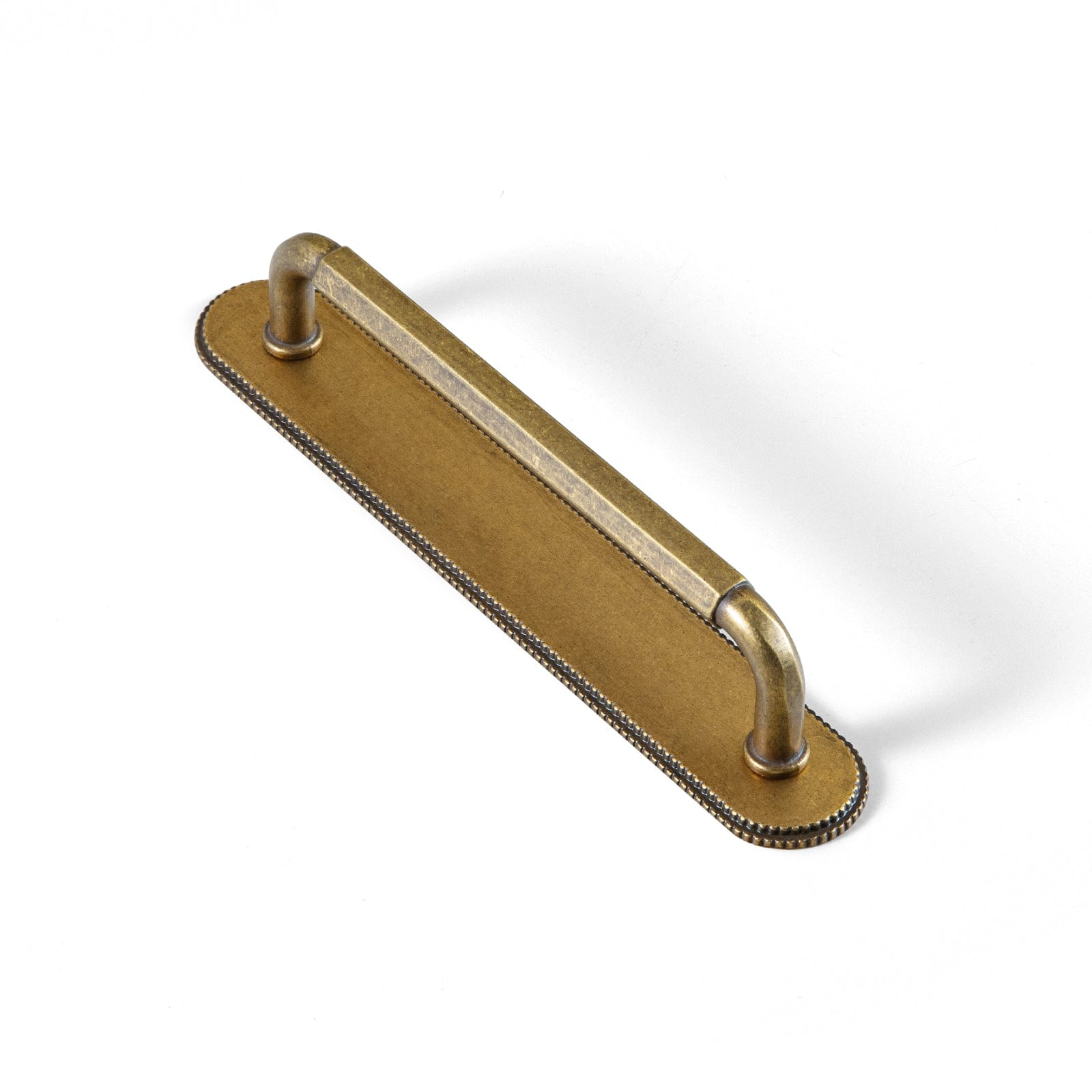 Goo-Ki Antique Brass / G019 / 5'' Hole Center 2 Pack Affordable Luxury Vintage Drawer Pulls with Back Plates Set for Kitchen