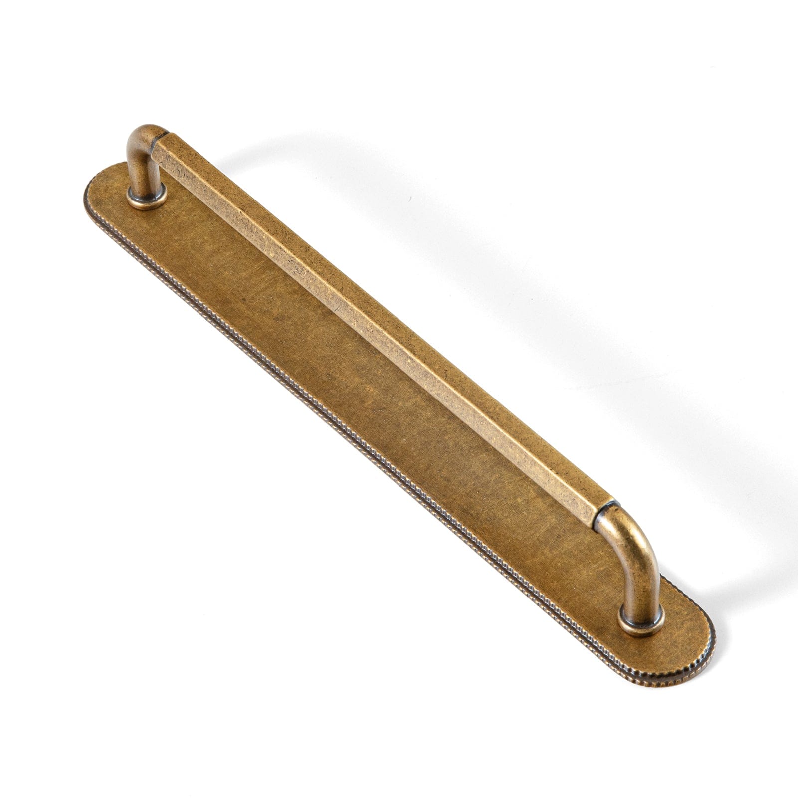 Goo-Ki Antique Brass / G019 / 7.6'' Hole Center 2 Pack Affordable Luxury Vintage Drawer Pulls with Back Plates Set for Kitchen