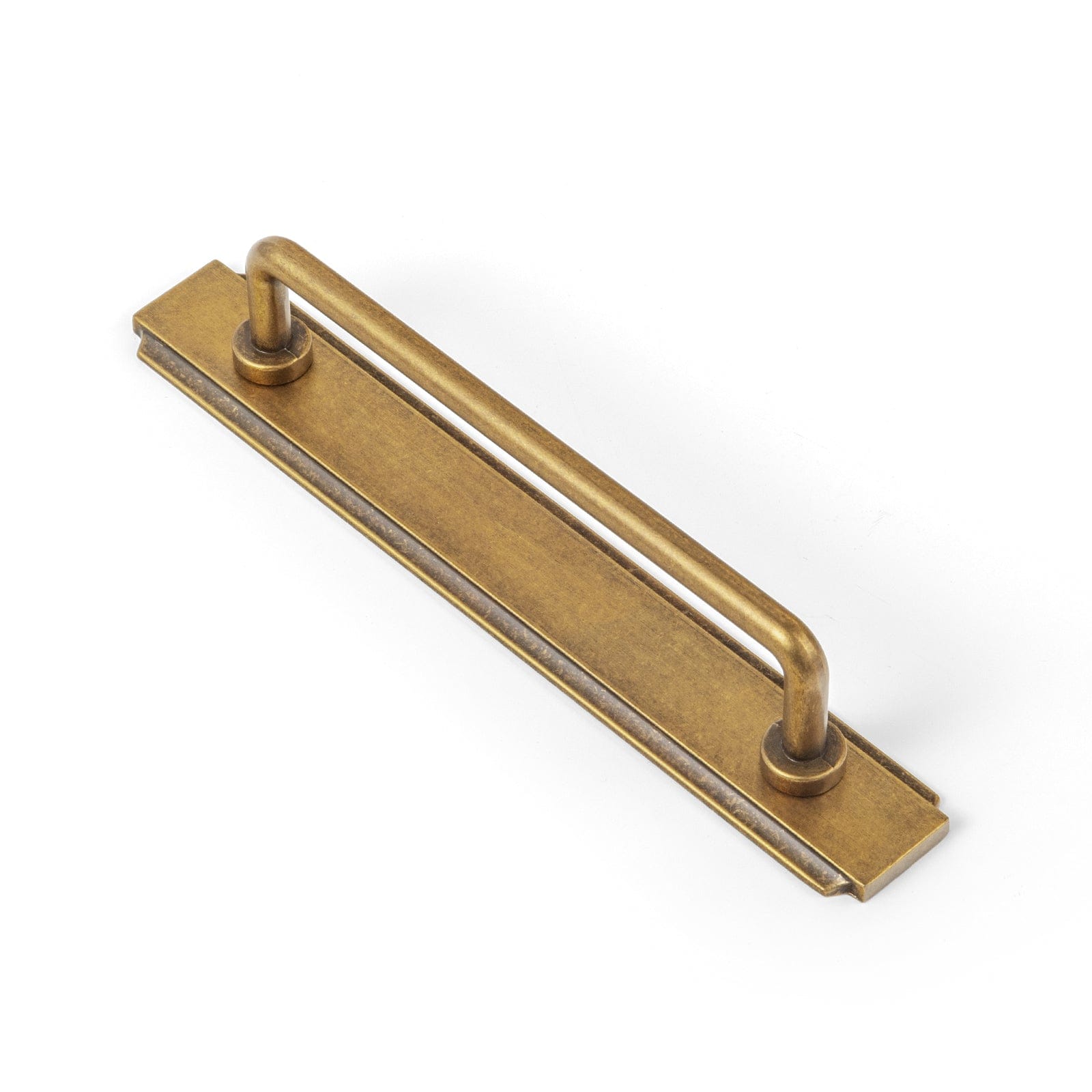 Goo-Ki Antique Brass / G020 / 5'' Hole Center 2 Pack Cabinet Bar Pulls with Back Plate Vintage Drawer Handles Home Improvement Hardware