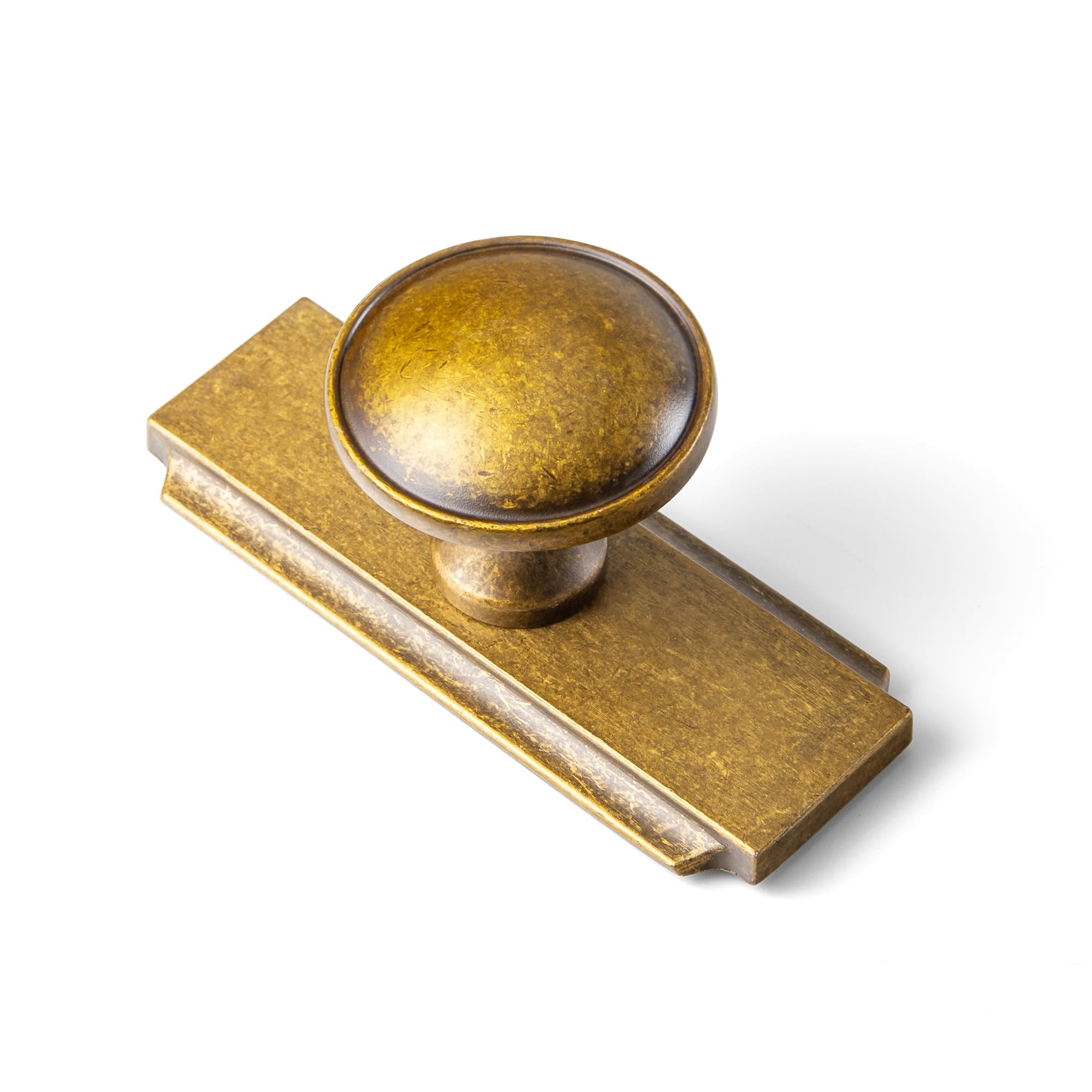 Goo-Ki Antique Brass / G020 / 6 Pack Antique Brass Cabinet Knobs Zinc Alloy Round Drawer Pulls with Vintage Patina Finish Retro Furniture Hardware
