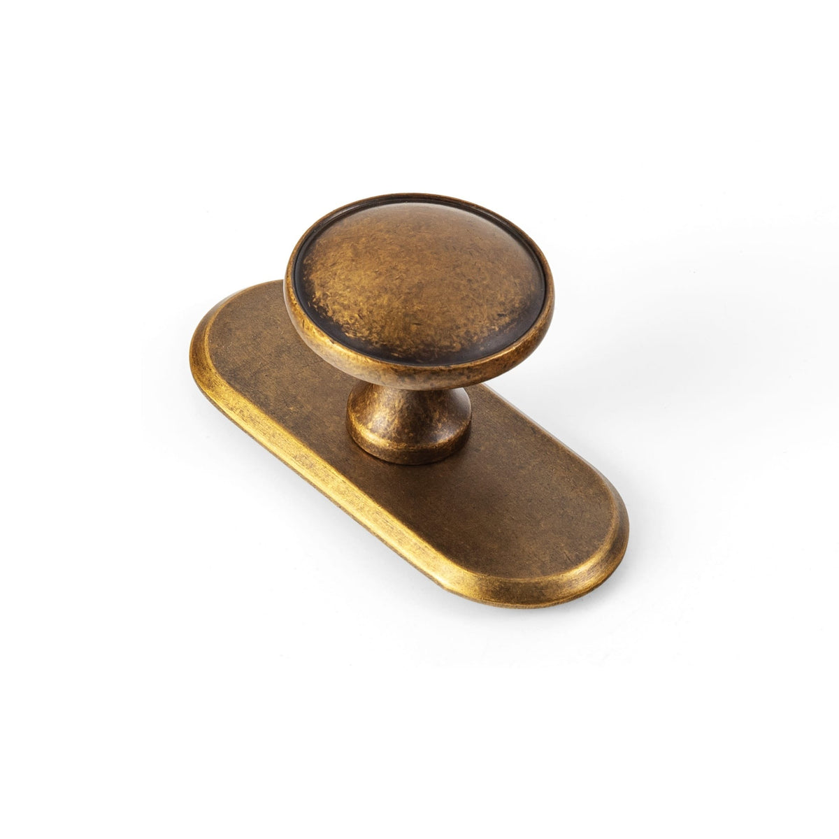 Goo-Ki Antique Brass / G021 / 6 Pack Antique Brass Cabinet Knobs Zinc Alloy Round Drawer Pulls with Vintage Patina Finish Retro Furniture Hardware
