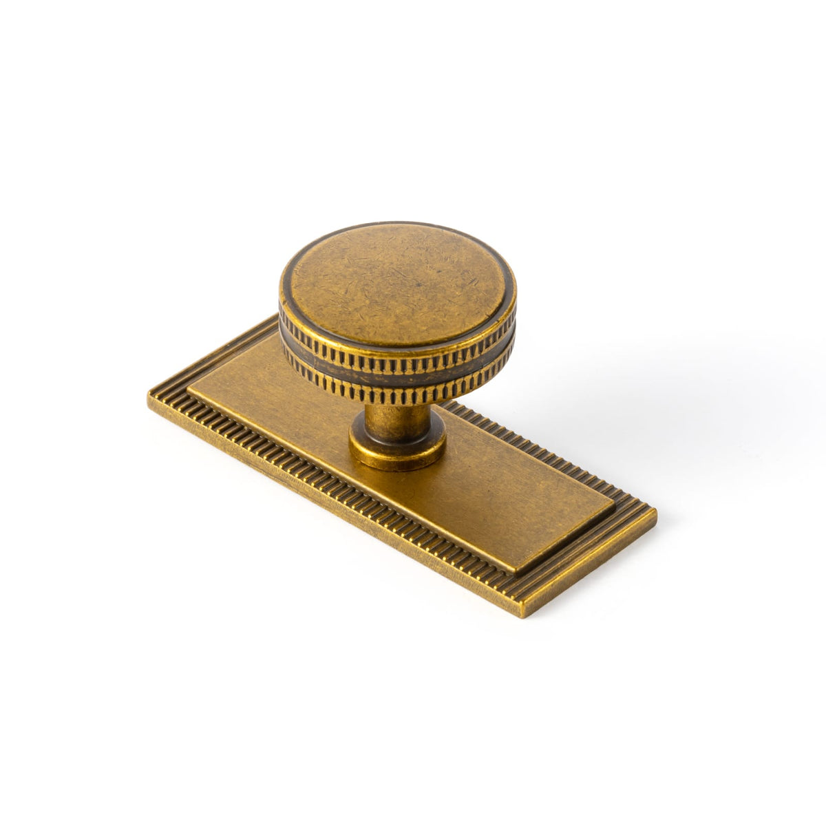 Goo-Ki Antique Brass / G022 / 1.26'' Knob 6 Pack Distinctive Artistic Engravings Single Hole Round Cabinet Knob Retro Flair Kitchen Hardware