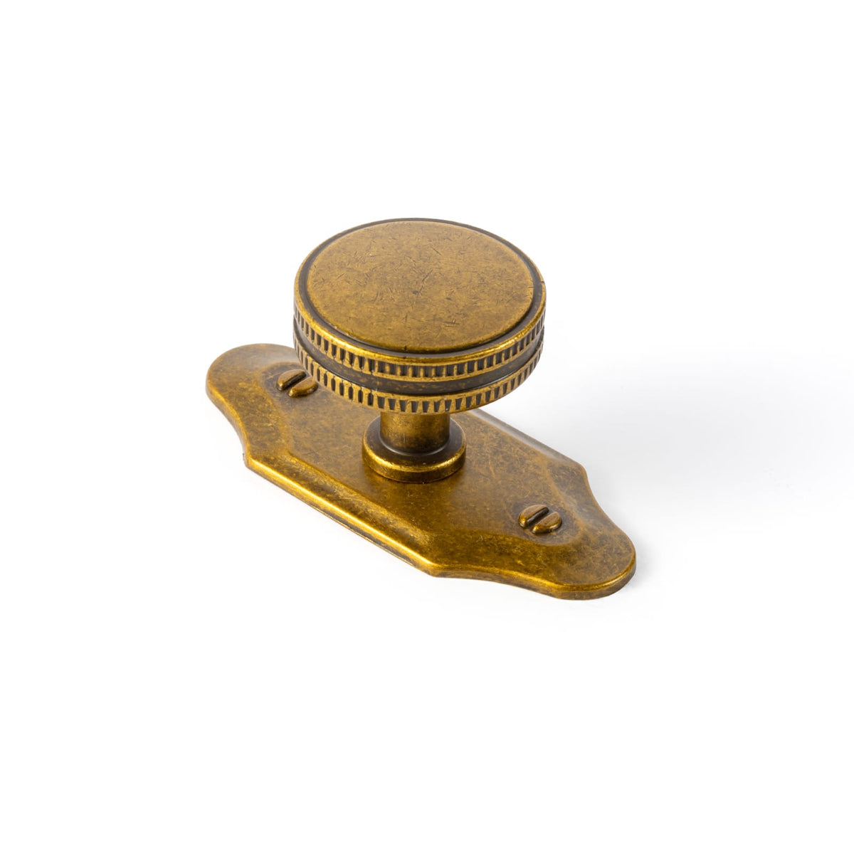 Goo-Ki Antique Brass / G023 / 1.26'' Knob 6 Pack Distinctive Artistic Engravings Single Hole Round Cabinet Knob Retro Flair Kitchen Hardware