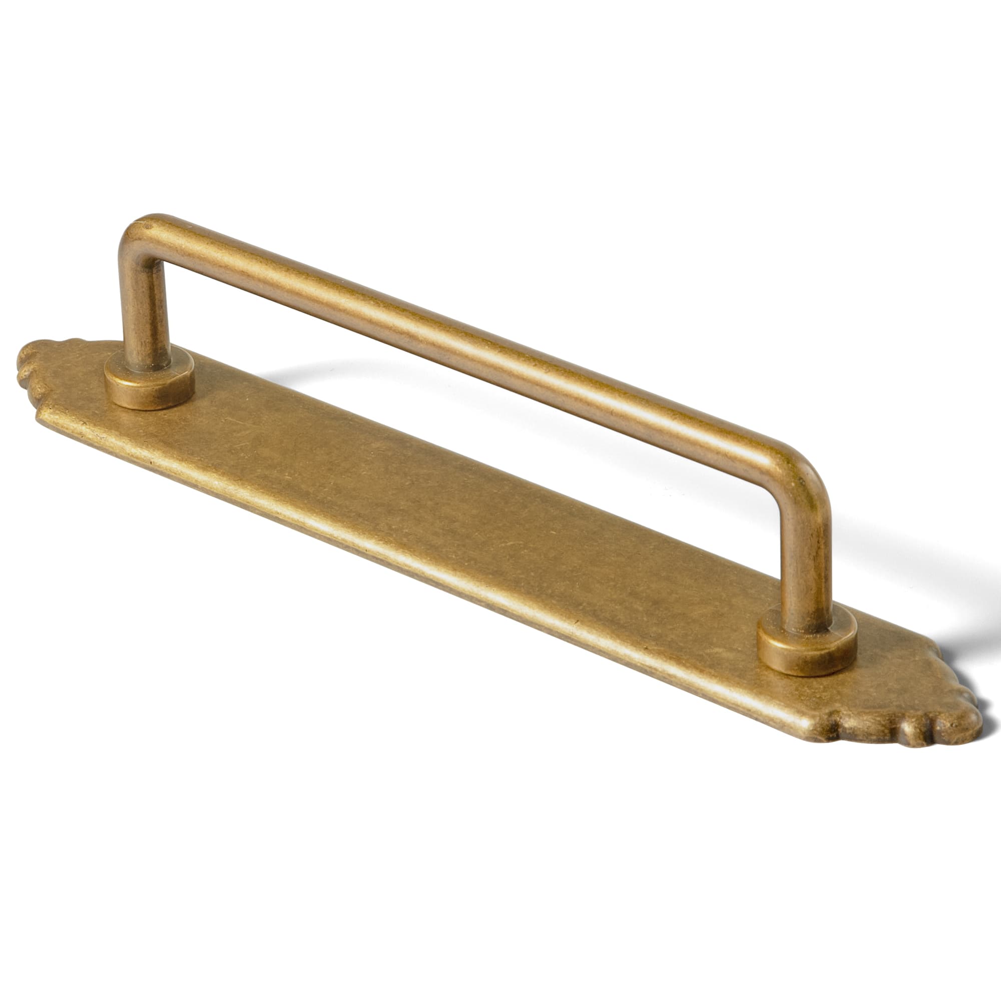 Goo-Ki Antique Brass / G024 / 5'' Hole Center 2 Pack Cabinet Bar Pulls with Back Plate Vintage Drawer Handles Home Improvement Hardware