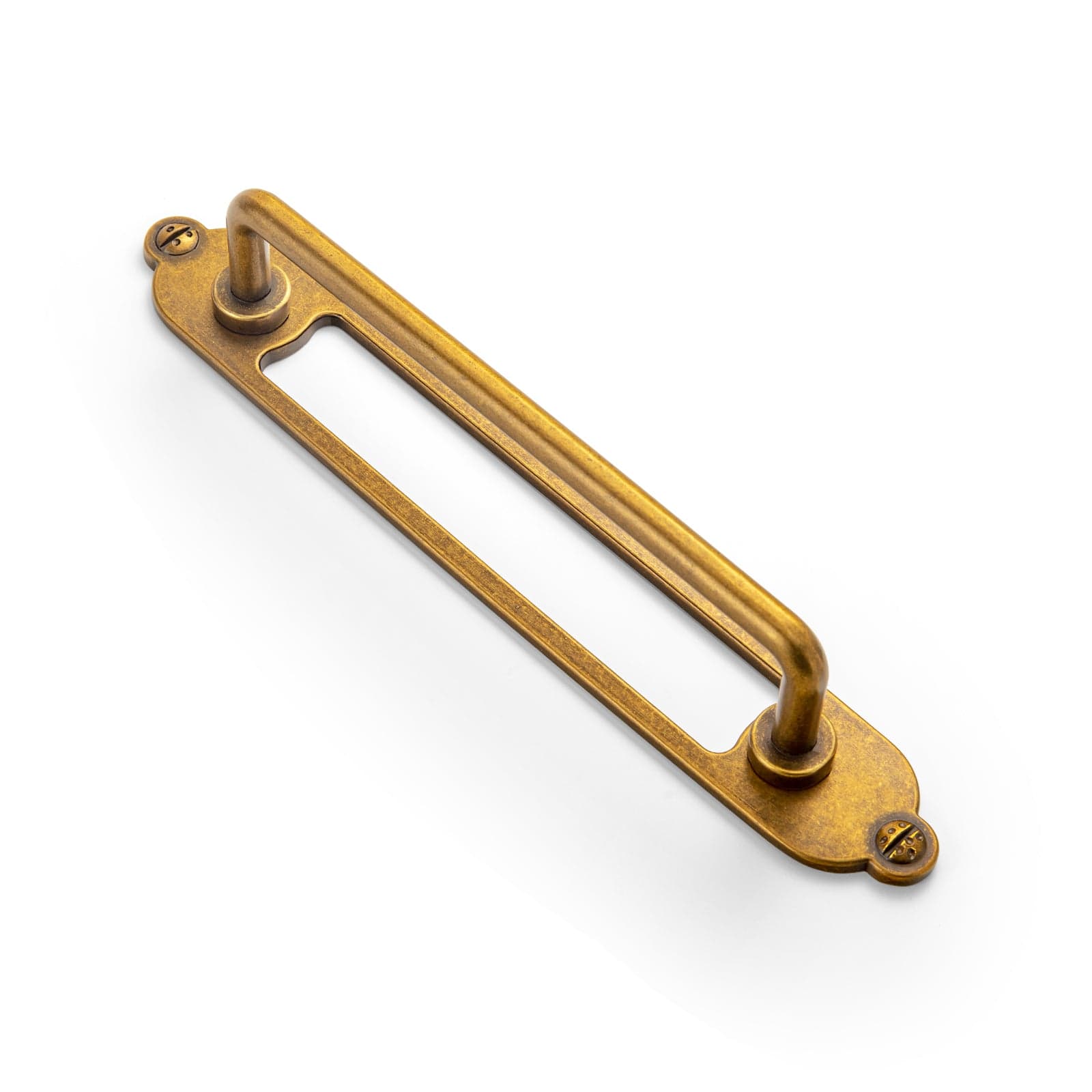 Goo-Ki Antique Brass / G025 / 5'' Hole Center 2 Pack Cabinet Bar Pulls with Back Plate Vintage Drawer Handles Home Improvement Hardware