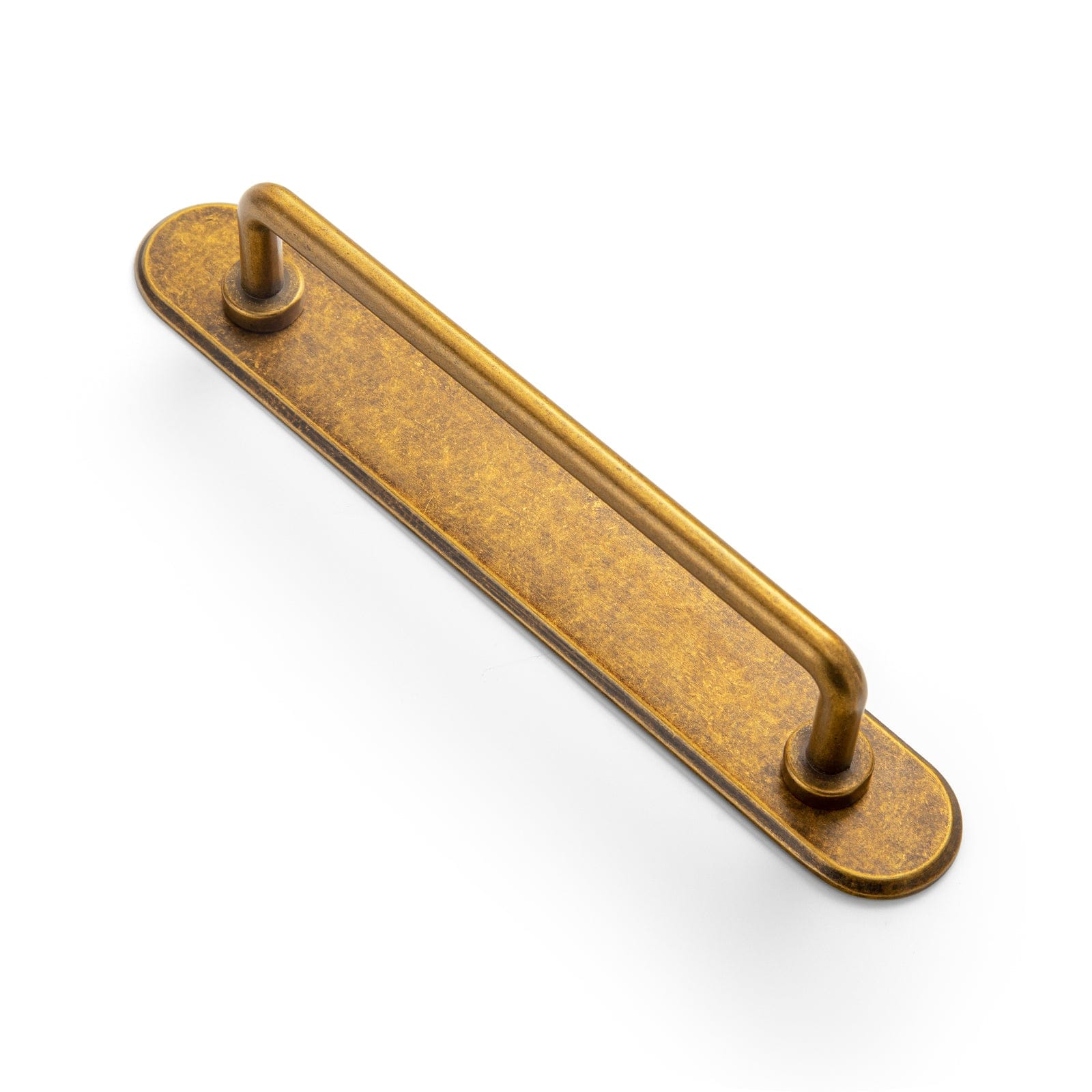 Goo-Ki Antique Brass / G028 / 5'' Hole Center 2 Pack Cabinet Bar Pulls with Back Plate Vintage Drawer Handles Home Improvement Hardware