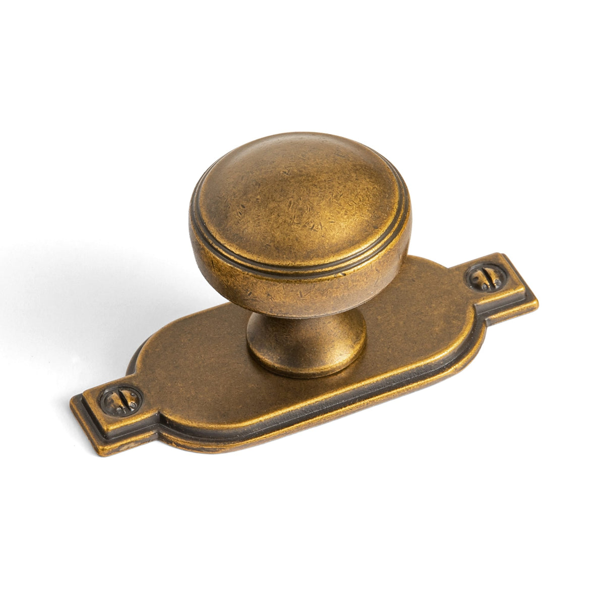Goo-Ki Antique Brass / G029 / 6 Pack Ring-Lined Round Dome Cabinet Hardware Zinc Alloy Ball-Shaped Cabinet Knobs