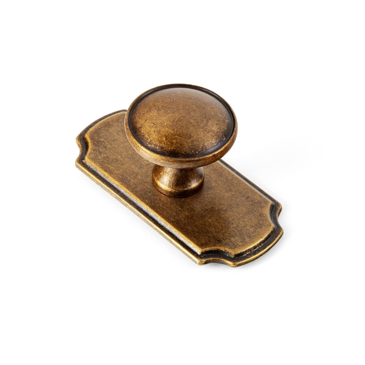 Goo-Ki Antique Brass / G031 / 6 Pack Antique Brass Cabinet Knobs Zinc Alloy Round Drawer Pulls with Vintage Patina Finish Retro Furniture Hardware