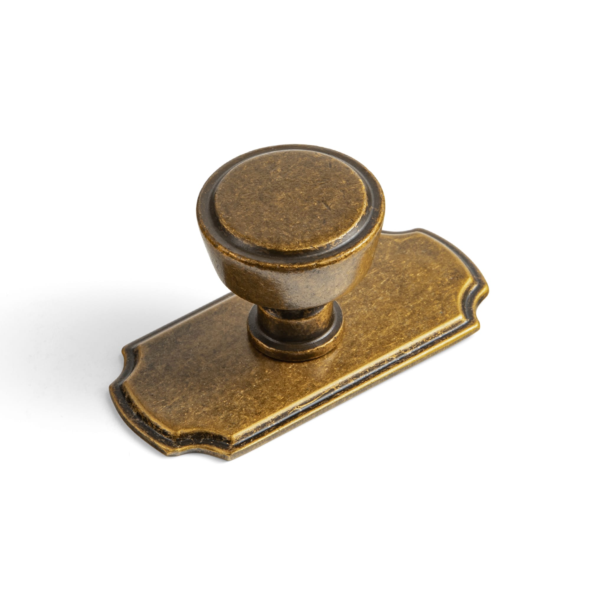 Goo-Ki Antique Brass / G031 / 6 Pack Retro Drawer Knobs for Dresser Cupboard Solid Zinc Alloy Single Hole Cabinet Hardware