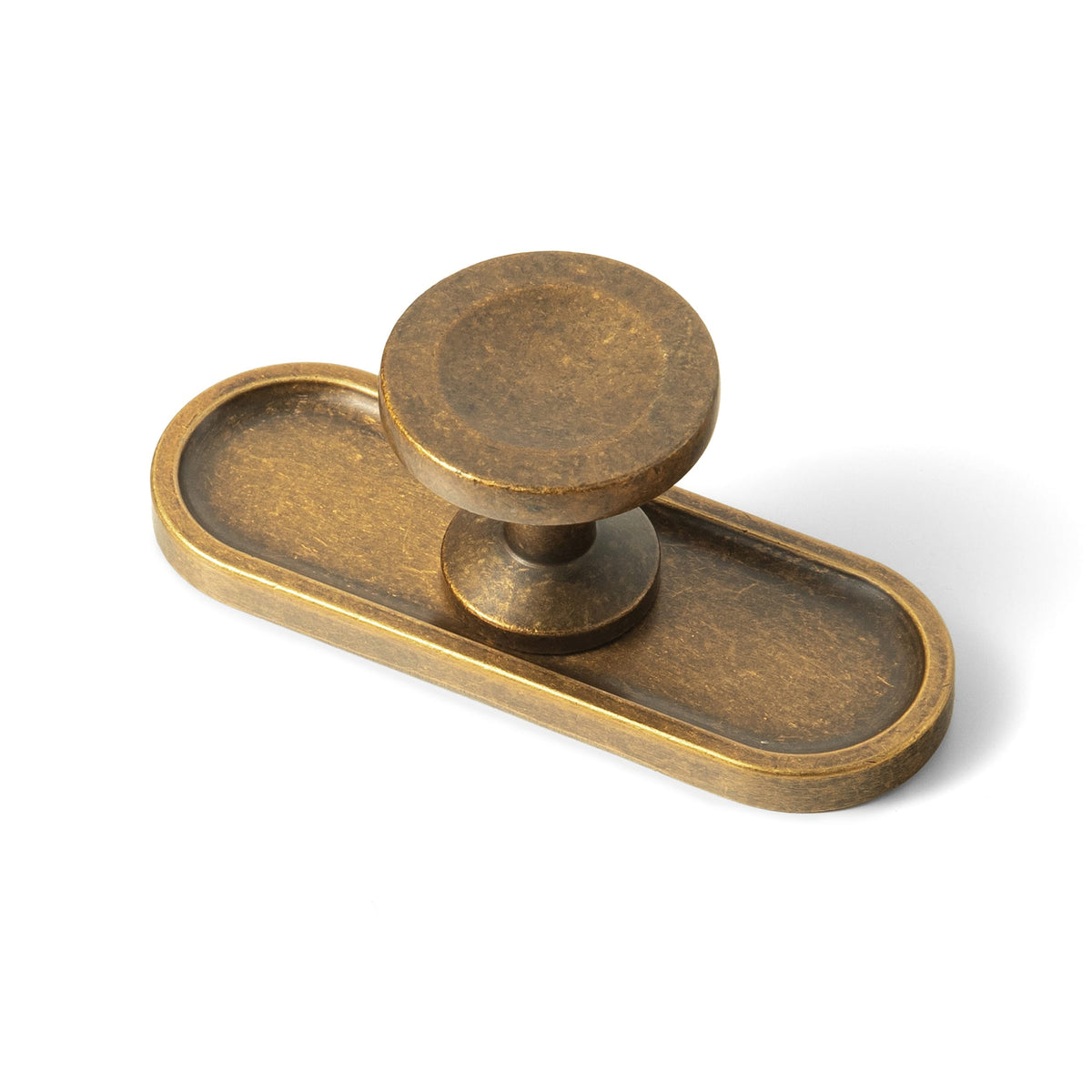 Goo-Ki Antique Brass / G033 / 6 Pack Concave Dish Shaped Zinc Alloy Cabinet Knobs, Retro Bowl Round Drawer Knob for Stylish Furniture