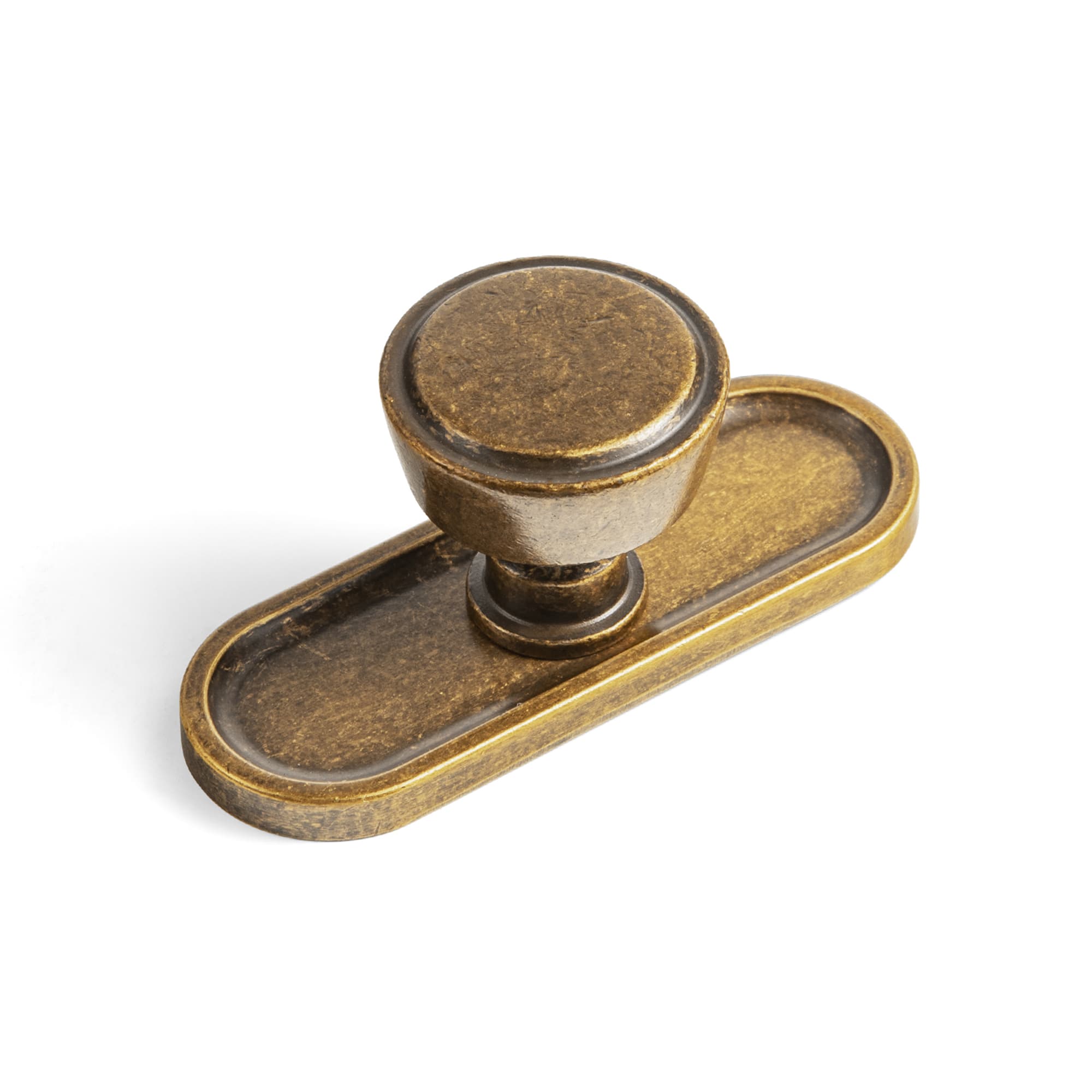 Goo-Ki Antique Brass / G033 / 6 Pack Retro Drawer Knobs for Dresser Cupboard Solid Zinc Alloy Single Hole Cabinet Hardware