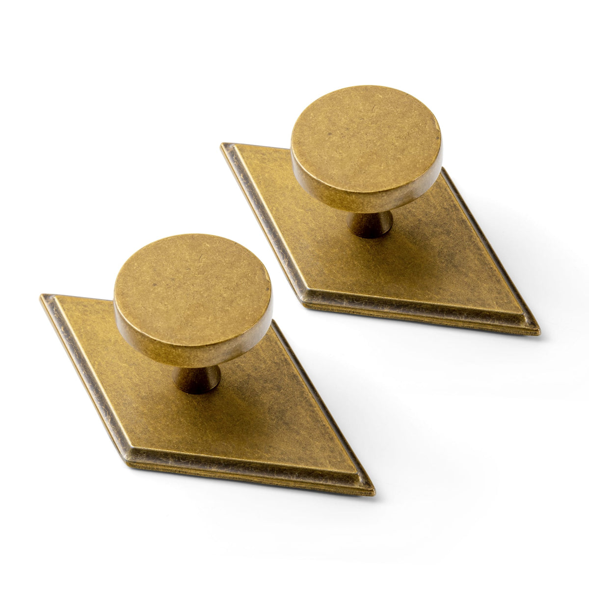 Goo-Ki Antique Brass / G035 / 6 Pack Antique Brass Cabinet Knobs with Back Plates Ornate Cabinet Pulls for Kitchen Cabinet Hardware