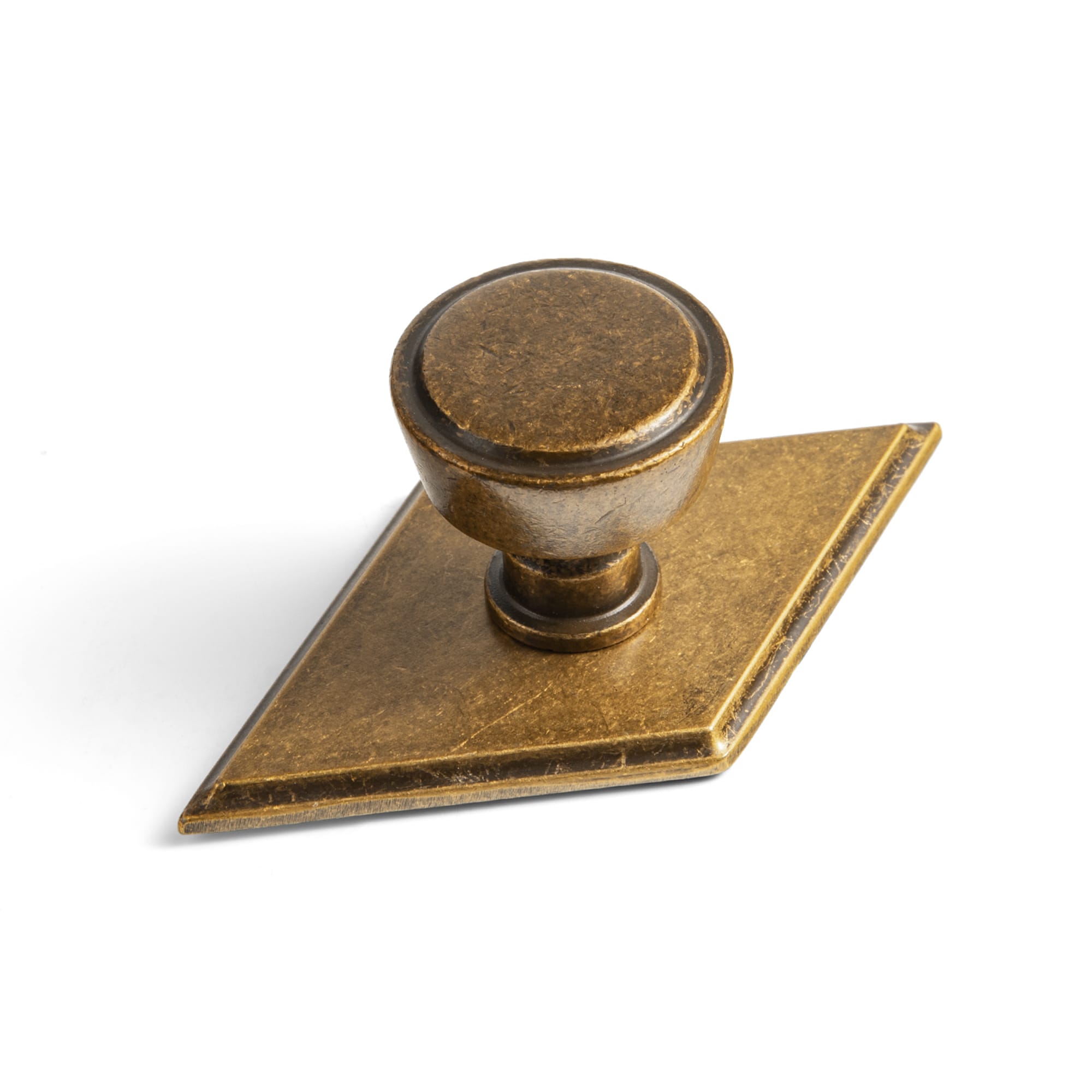 Goo-Ki Antique Brass / G035 / 6 Pack Retro Drawer Knobs for Dresser Cupboard Solid Zinc Alloy Single Hole Cabinet Hardware