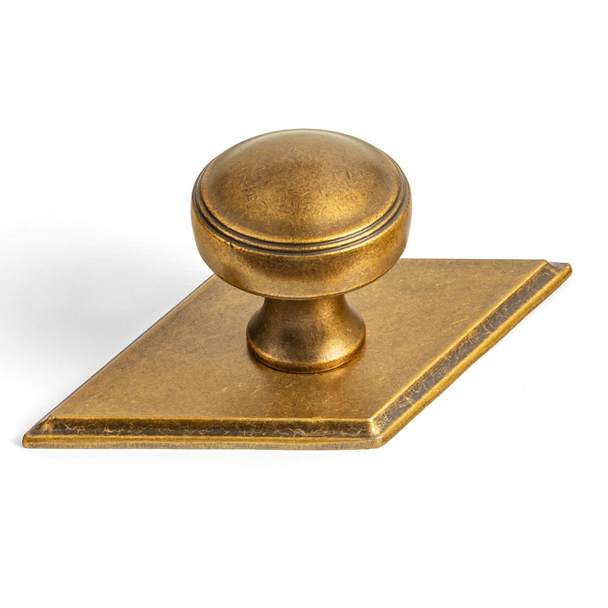 Goo-Ki Antique Brass / G035 / 6 Pack Ring-Lined Round Dome Cabinet Hardware Zinc Alloy Ball-Shaped Cabinet Knobs