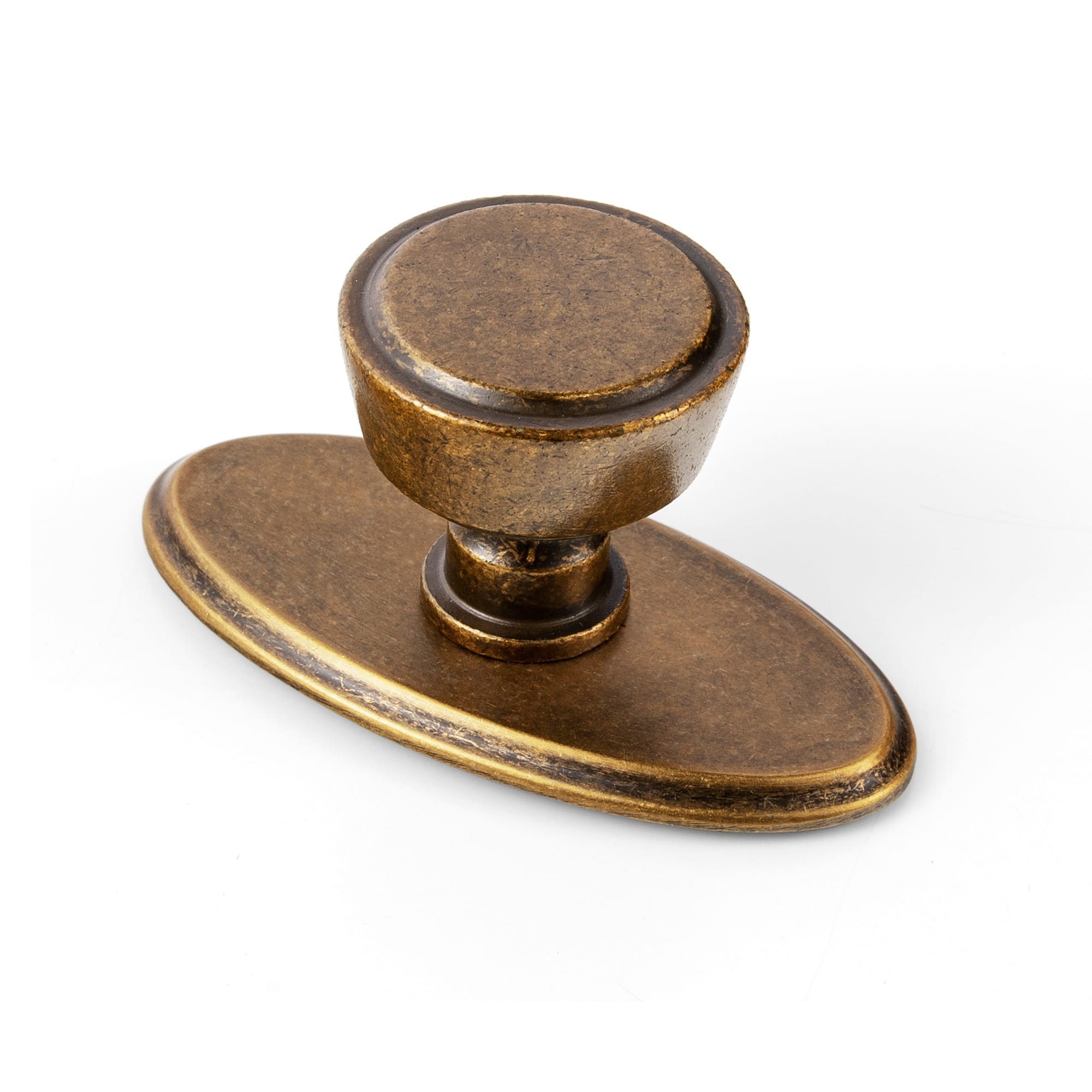 Goo-Ki Antique Brass / G036 / 6 Pack Retro Drawer Knobs for Dresser Cupboard Solid Zinc Alloy Single Hole Cabinet Hardware