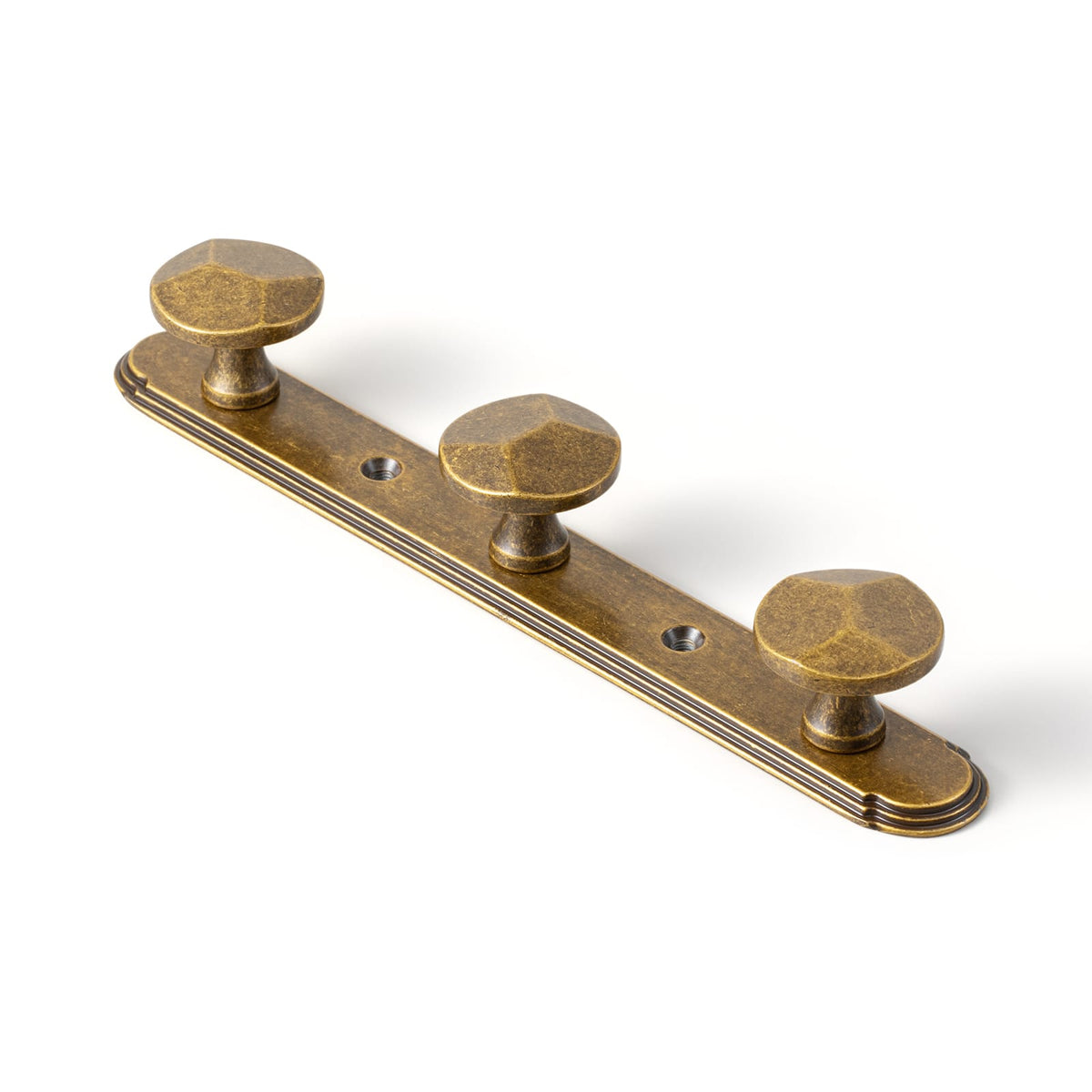 Goo-Ki Antique Brass / H014 / 3 Zinc Alloy Decorative Wall Mounted Coat Hook Rack, Heavy Duty Multipurpose Hanger
