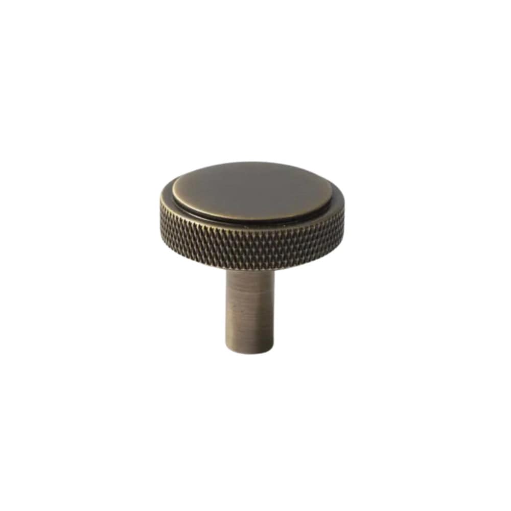 Goo-Ki Antique Brass / Knob / 1 Pack Satin Brass Knurled Cabinet Handles T Bar Drawer Pulls