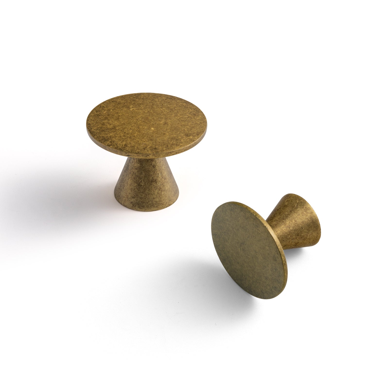 Goo-Ki Antique Brass / Knob / 6 Pack Zinc Alloy Cabinet Knob Single Hole Solid Cabinet Hardware for Bedroom