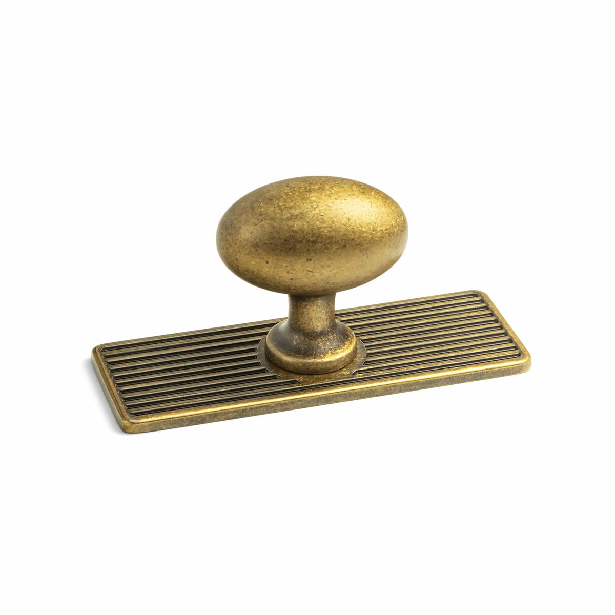Goo-Ki Antique Brass / Knob Plus with Back Plate G / 2 Pack Antique Oval Cabinet Knobs Zinc Alloy 1.4 Inch Diameter Drawer Knobs