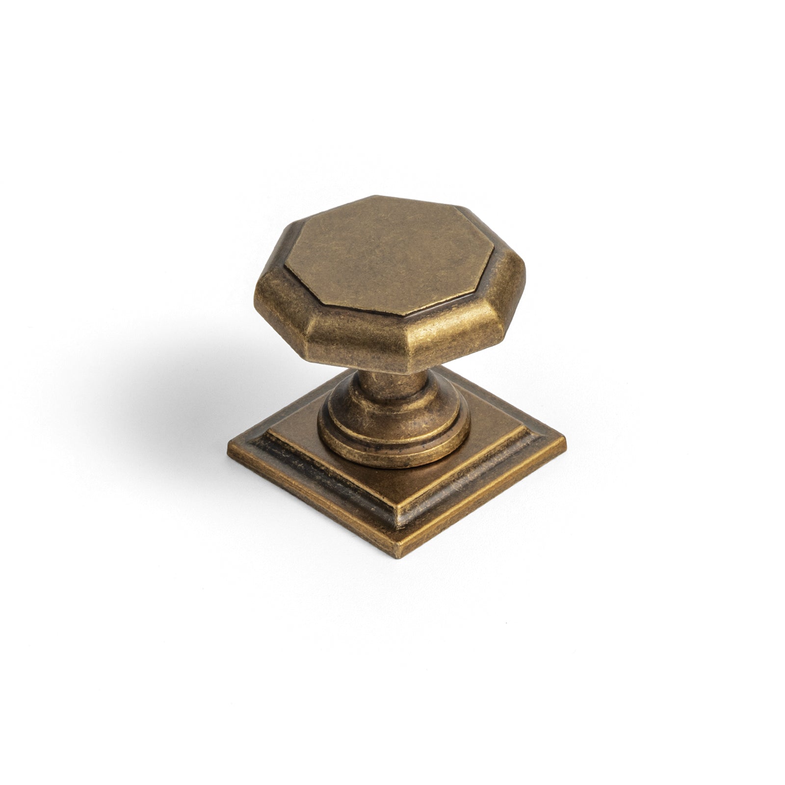 Goo-Ki Antique Brass / Knob With Back Plate / 6 Pack Antique Brass Cabinet Pulls Affordable Luxury Vintage Drawer Knobs for Kitchen