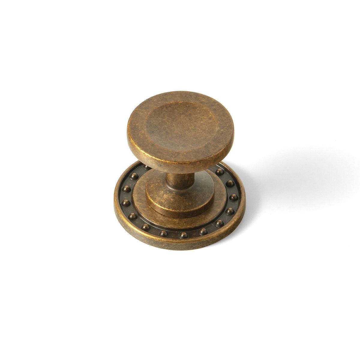 Goo-Ki Antique Brass / Round G018 / 6 Pack Concave Dish Shaped Zinc Alloy Cabinet Knobs, Retro Bowl Round Drawer Knob for Stylish Furniture