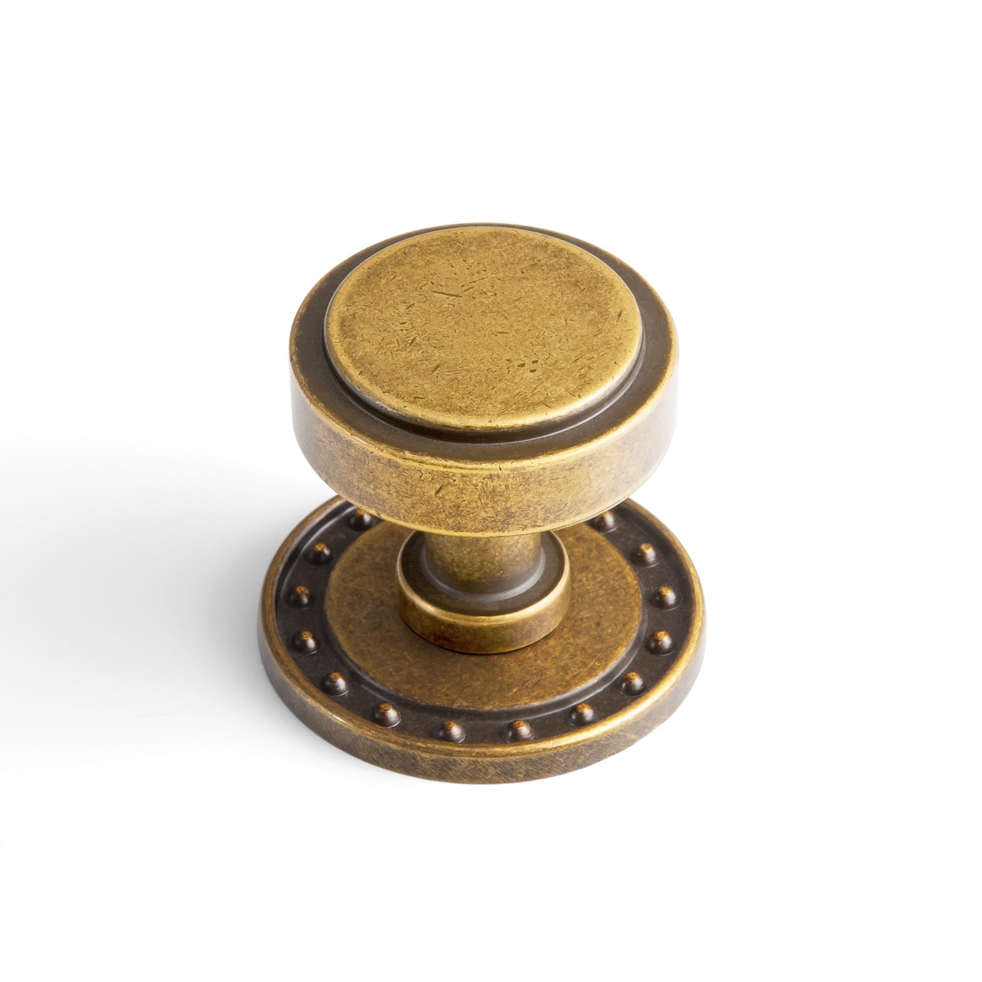 Goo-Ki Antique Brass / Round G018 / 6 Pack Simple Cylindrical Zinc Alloy Drawer Knob with Elegant Design