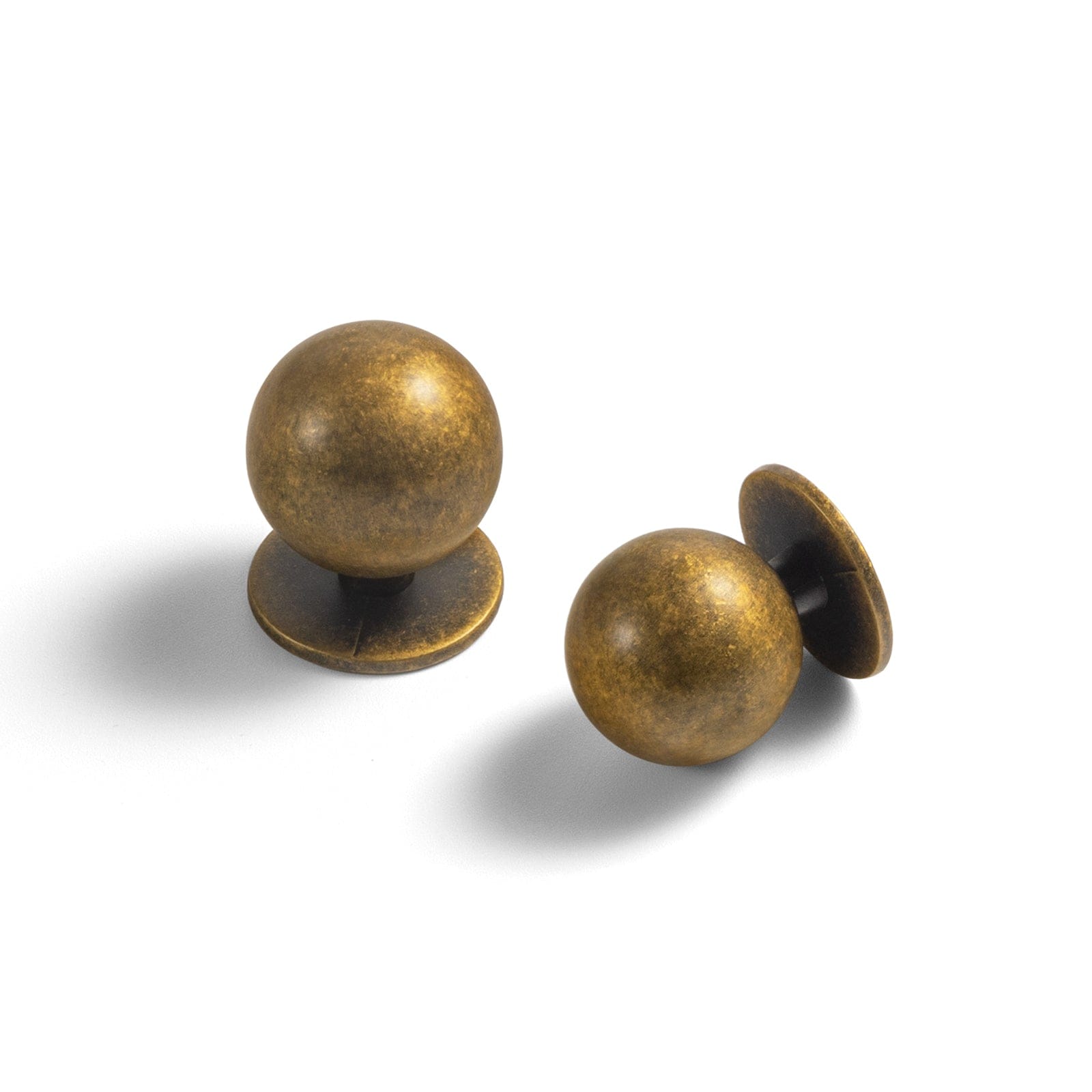 Goo-Ki Antique Brass / Round Knob / 12 Pack Timeless Drawer Pulls Classic Vintage Furniture Handle Elegant Modern Home Decor
