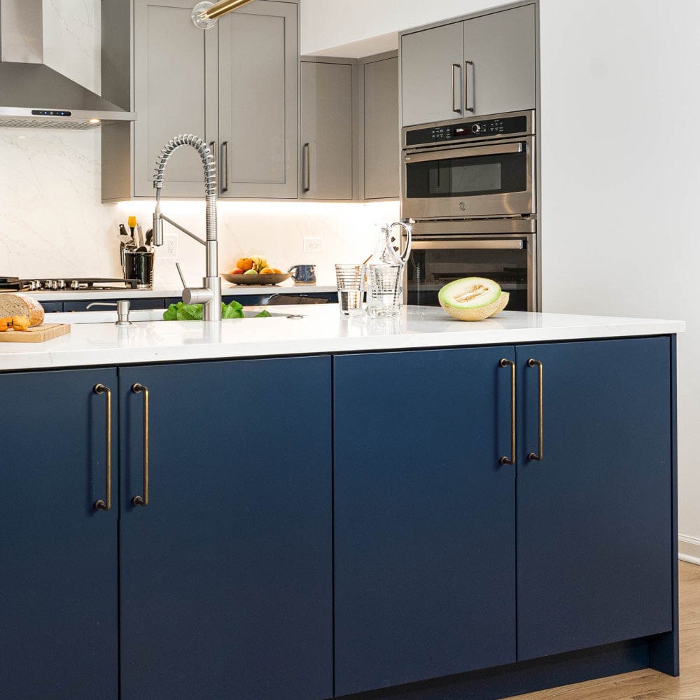 Goo-Ki Antique Brass Zinc Alloy Kitchen Drawer Pulls Bar Pull With Back Plate