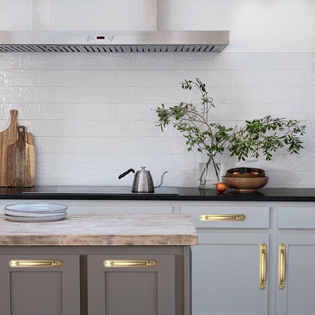 Goo-Ki Antique Bronze Drawer Pulls Solid Vintage Retro Bar Pull Furniture Hardware