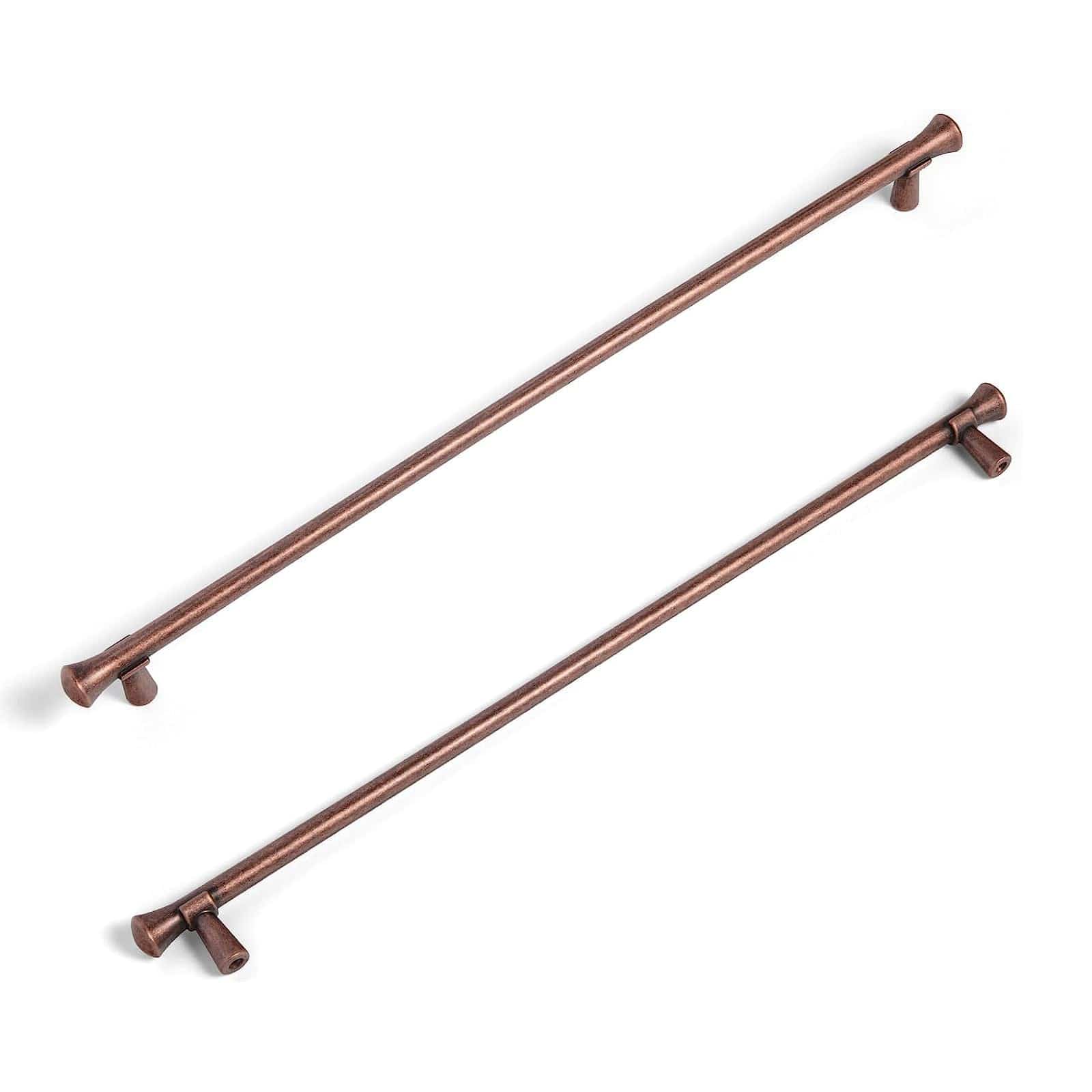 Goo-Ki Antique Copper / 12.6'' Hole Center / 6 Pack Rustic Refinement Drawer Pulls for Kitchen Antique Brass Cabinet Handles