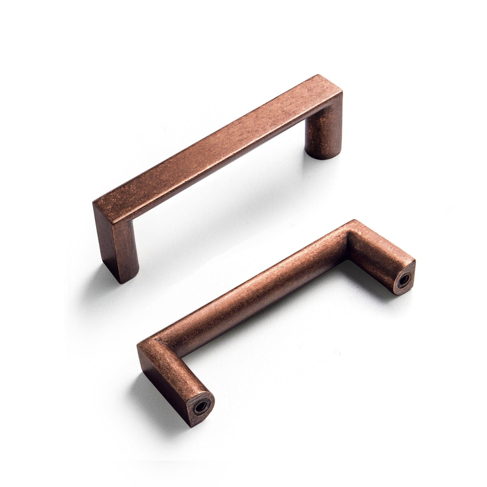Goo-Ki Antique Copper / 3'' Hole Center / 6 Pack Long Cabinet Bar Pulls Antique Vintage Brass Solid Drawer Handles