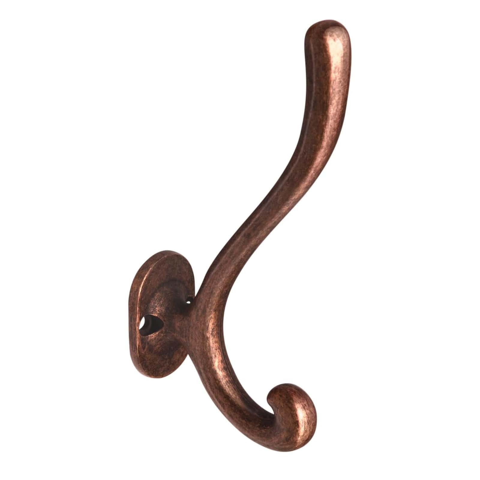 Goo-Ki Antique Copper / 6 Pack Medieval Clothes Hook American Porch Bedroom Cloakroom Wall Single Hook