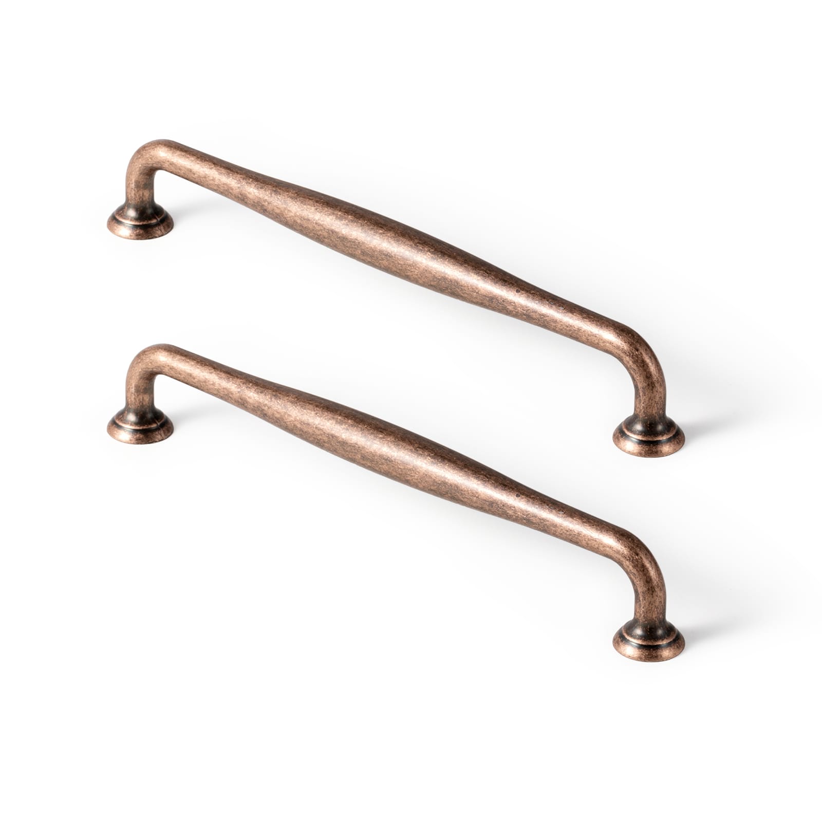 Goo-Ki Antique Copper / 7.6'' Hole Center / 6 Pack Antique Brass Cabinet Pulls Solid Drawer Handles for Kitchen
