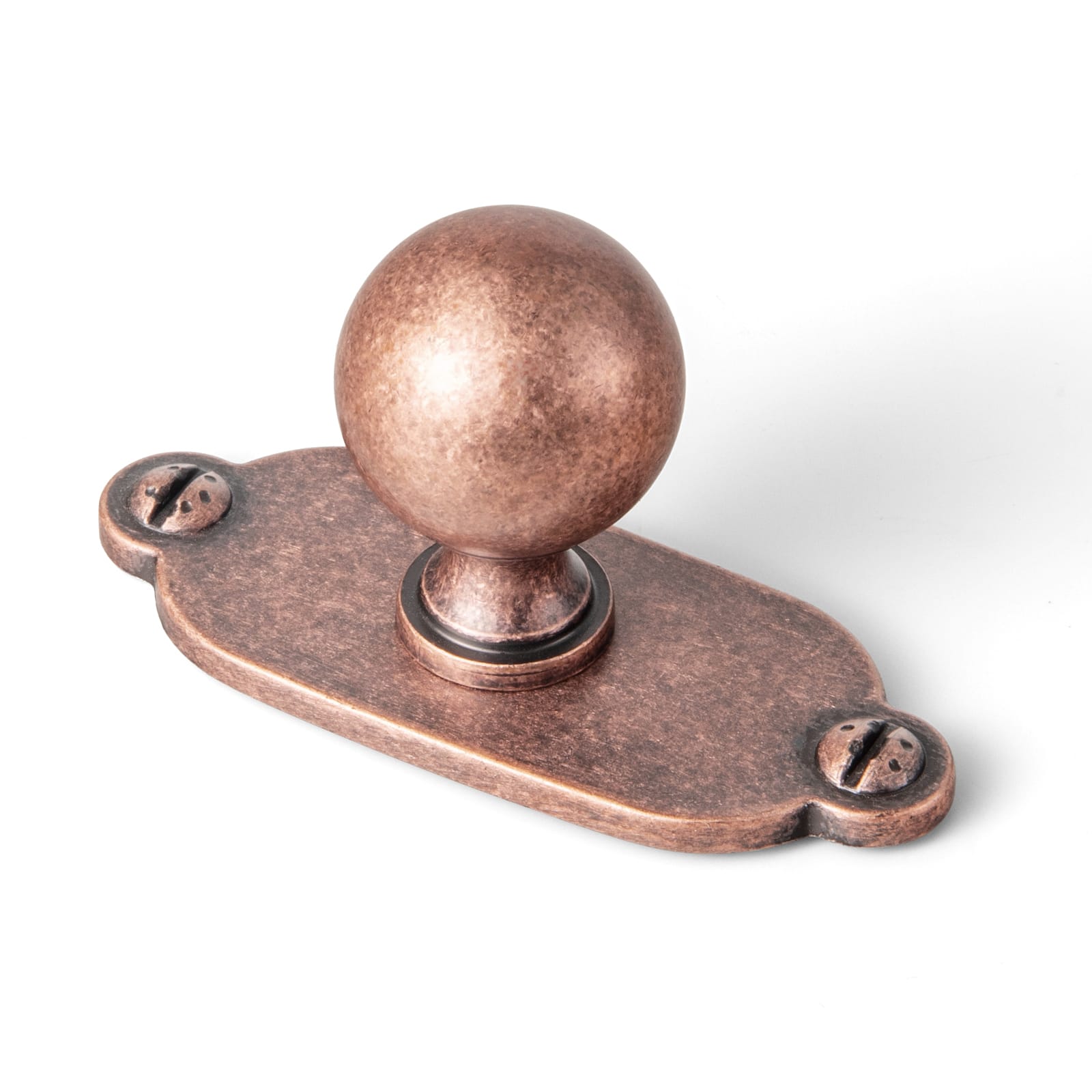 Goo-Ki Antique Copper / G013 / 0.94'' Knob 6 Pack Stylish Zinc Alloy Cabinet Knobs Classic Round Design Durable Cabinet Handles