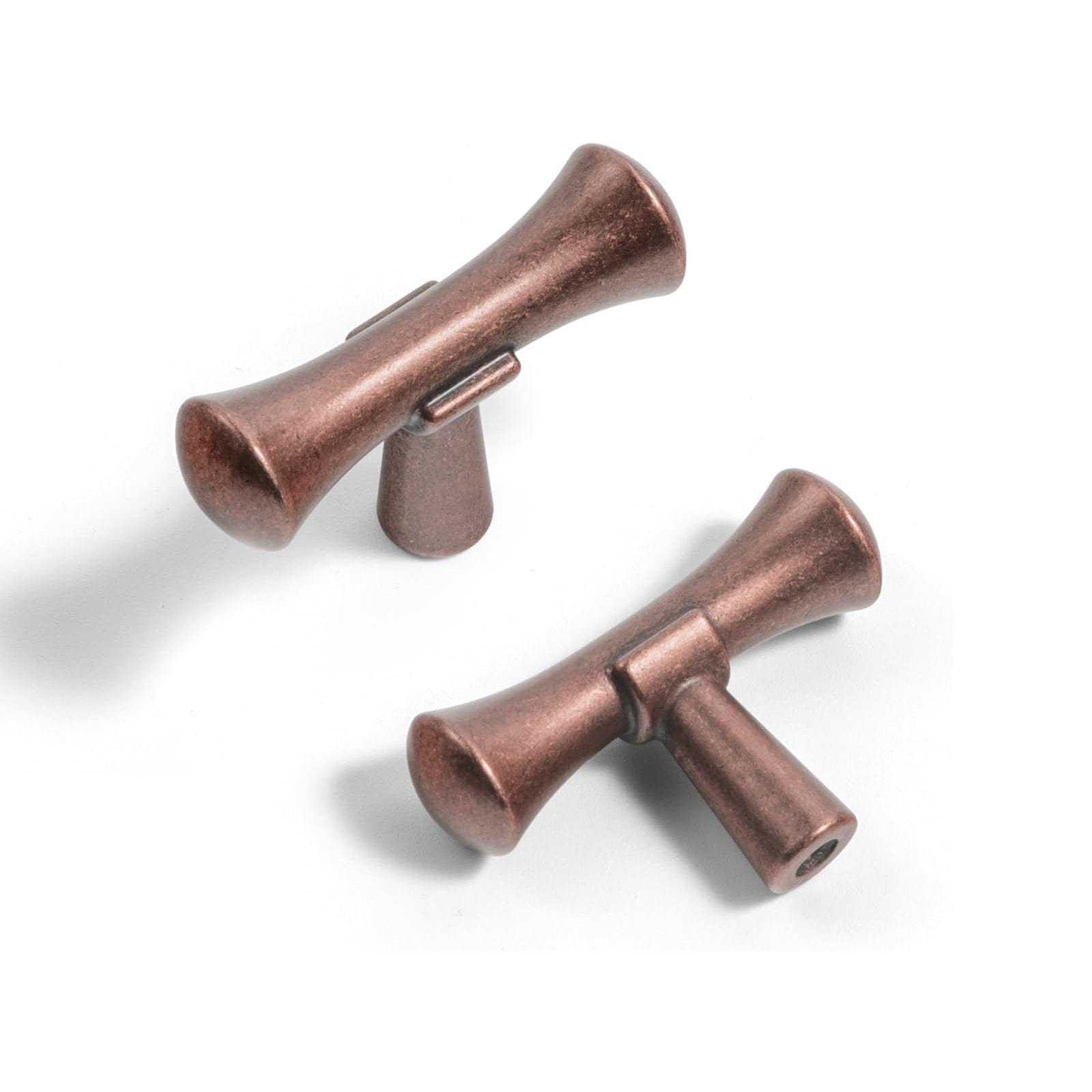 Goo-Ki Antique Copper / Knob / 6 Pack Rustic Refinement Drawer Pulls for Kitchen Antique Brass Cabinet Handles