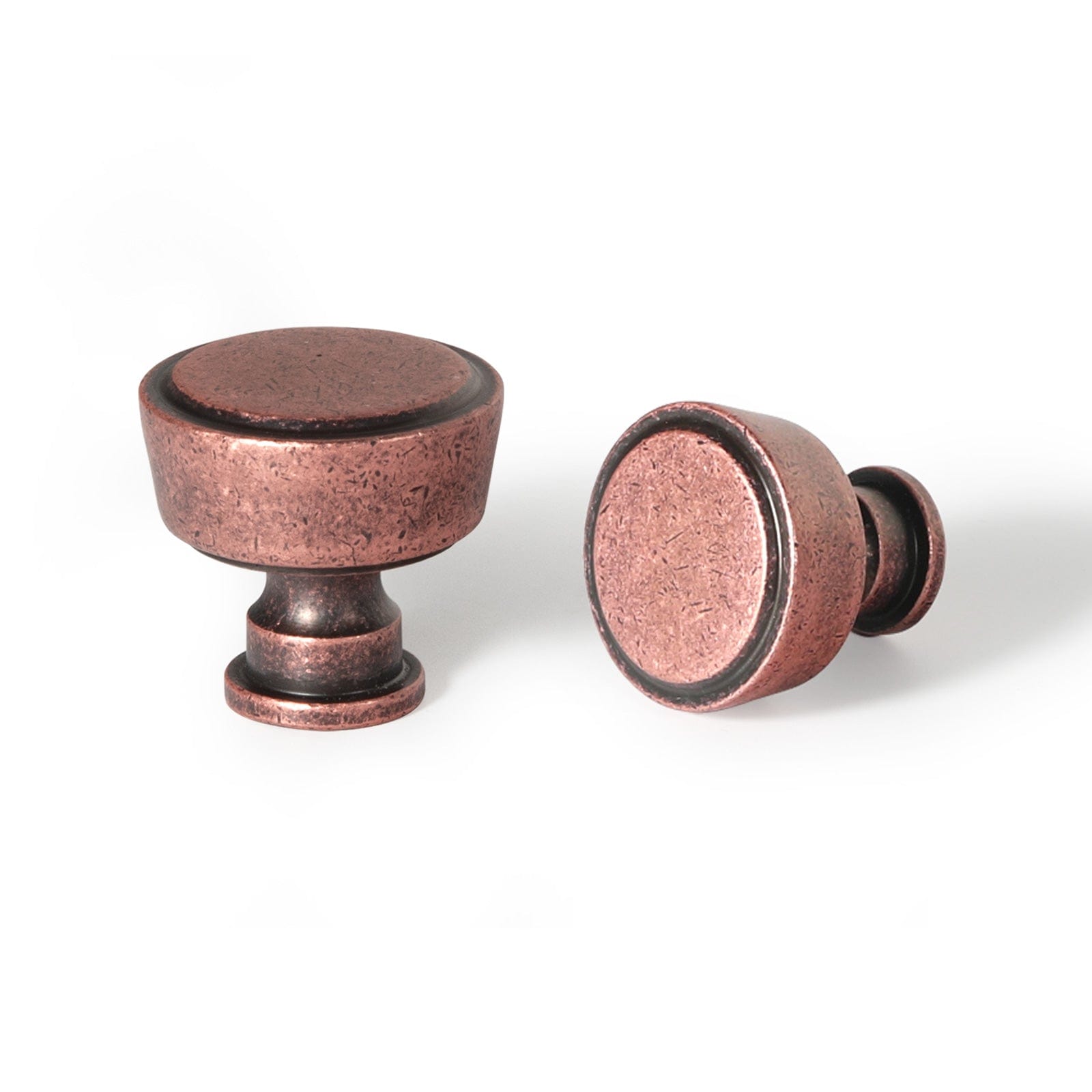 Goo-Ki Antique Copper / No Back Plate / 6 Pack Retro Drawer Knobs for Dresser Cupboard Solid Zinc Alloy Single Hole Cabinet Hardware
