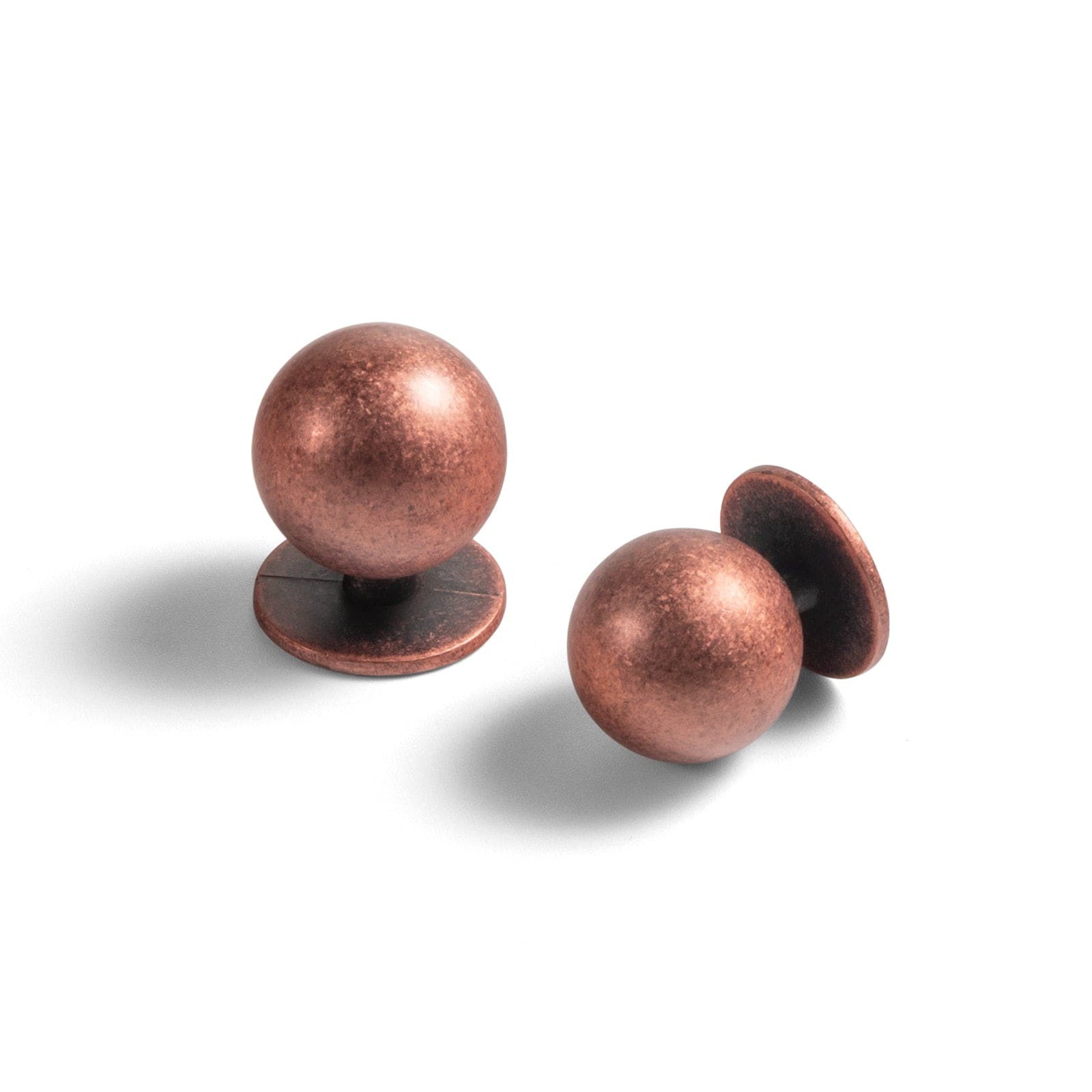 Goo-Ki Antique Copper / Round Knob / 12 Pack Timeless Drawer Pulls Classic Vintage Furniture Handle Elegant Modern Home Decor