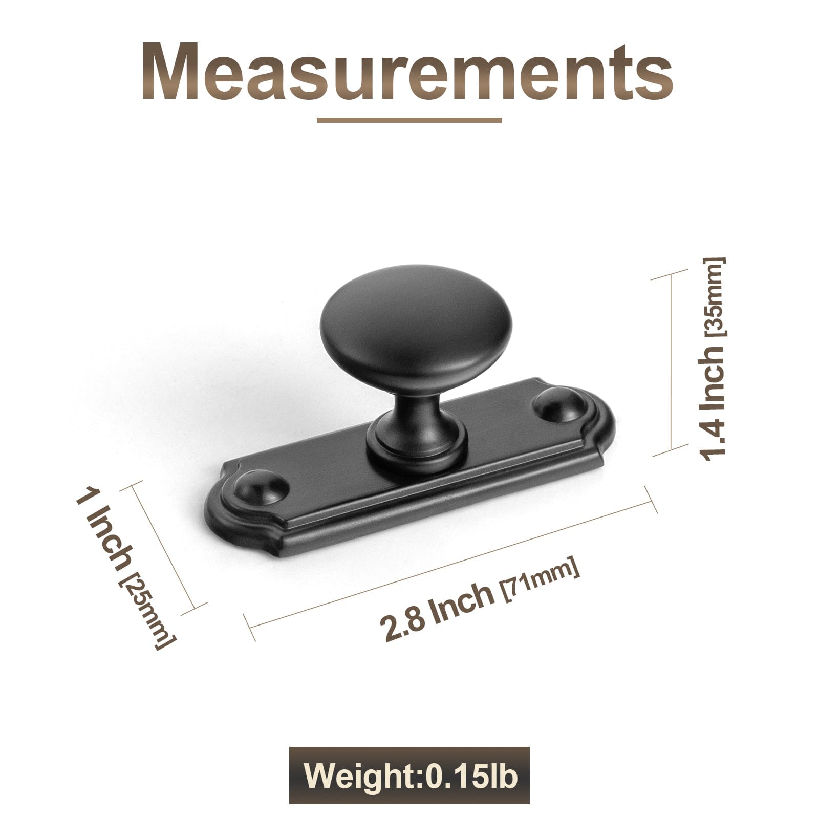Goo-Ki Antique Drawer Pulls Solid Retro Bar Pull Furniture Hardware for Kitchen