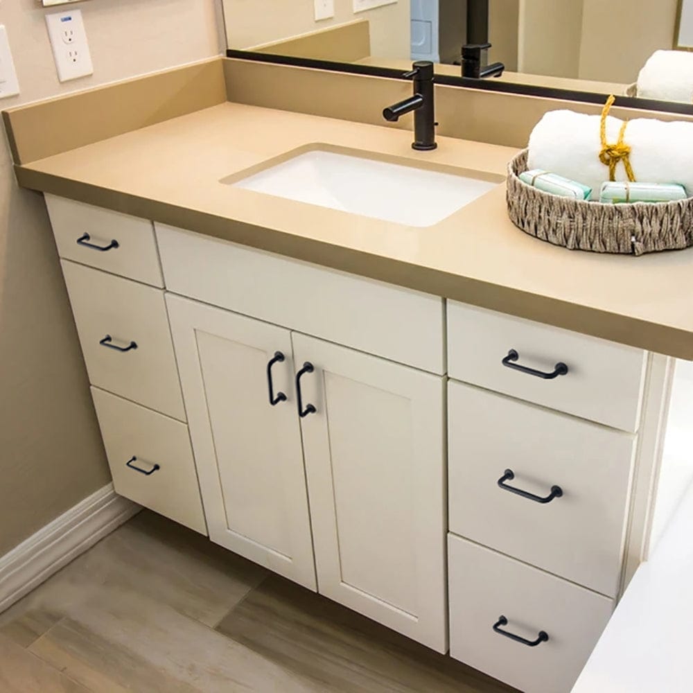 Goo-Ki Antique Drawer Pulls Solid Retro Bar Pull Furniture Hardware for Kitchen