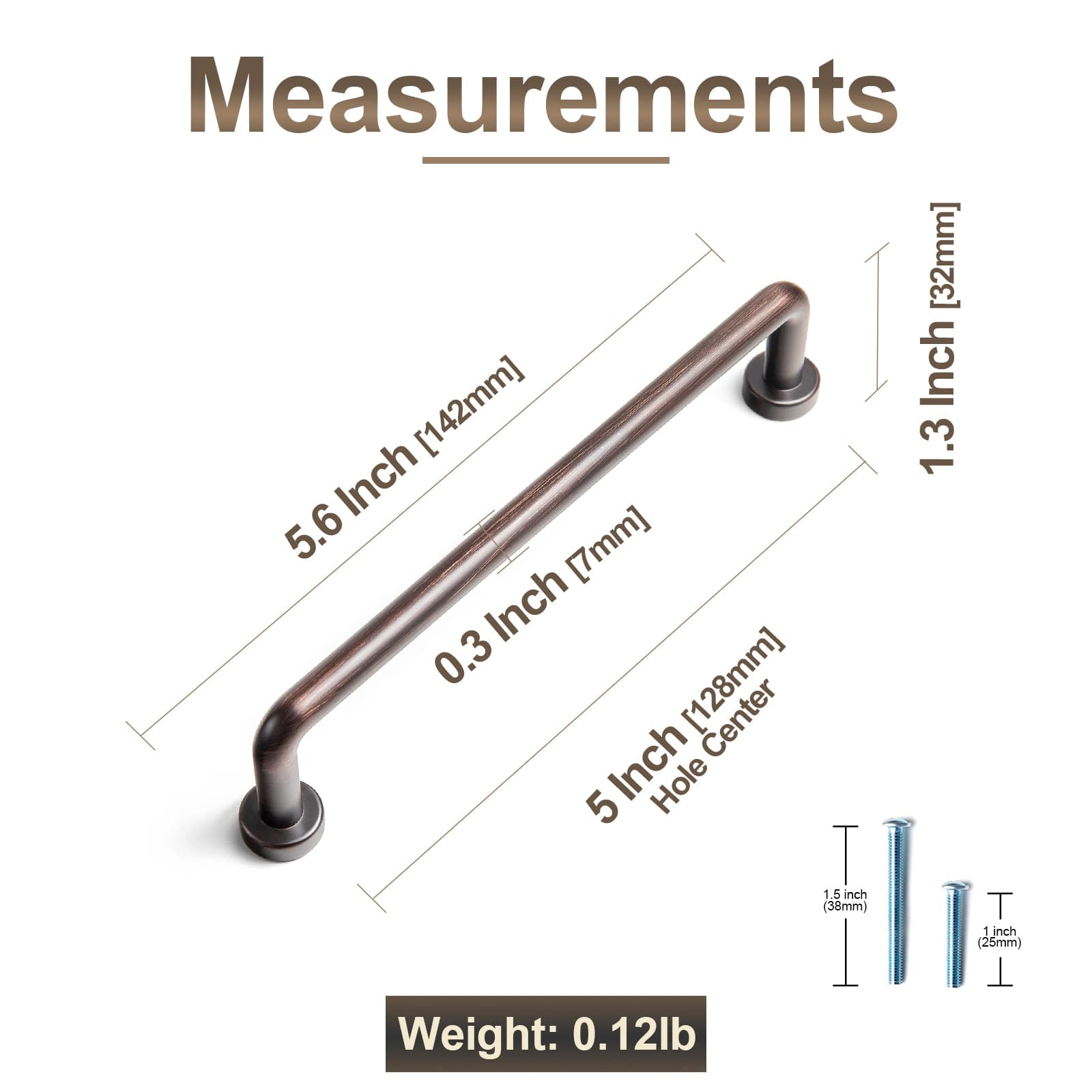 Goo-Ki Antique Rustic Vintage Cabinet Bar Pulls Decorative Drawer Handles